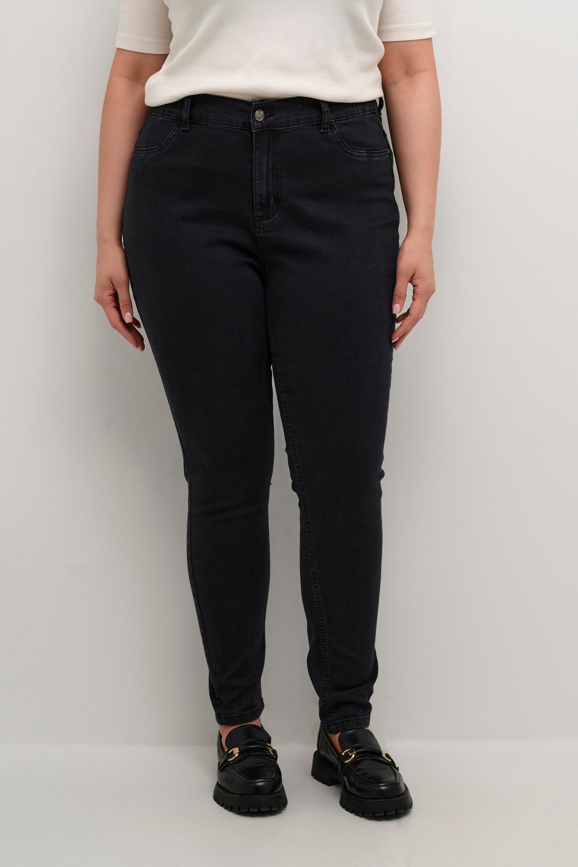 KAFFE Curve Regular-fit-Jeans »Damen Jeans KClaurina«