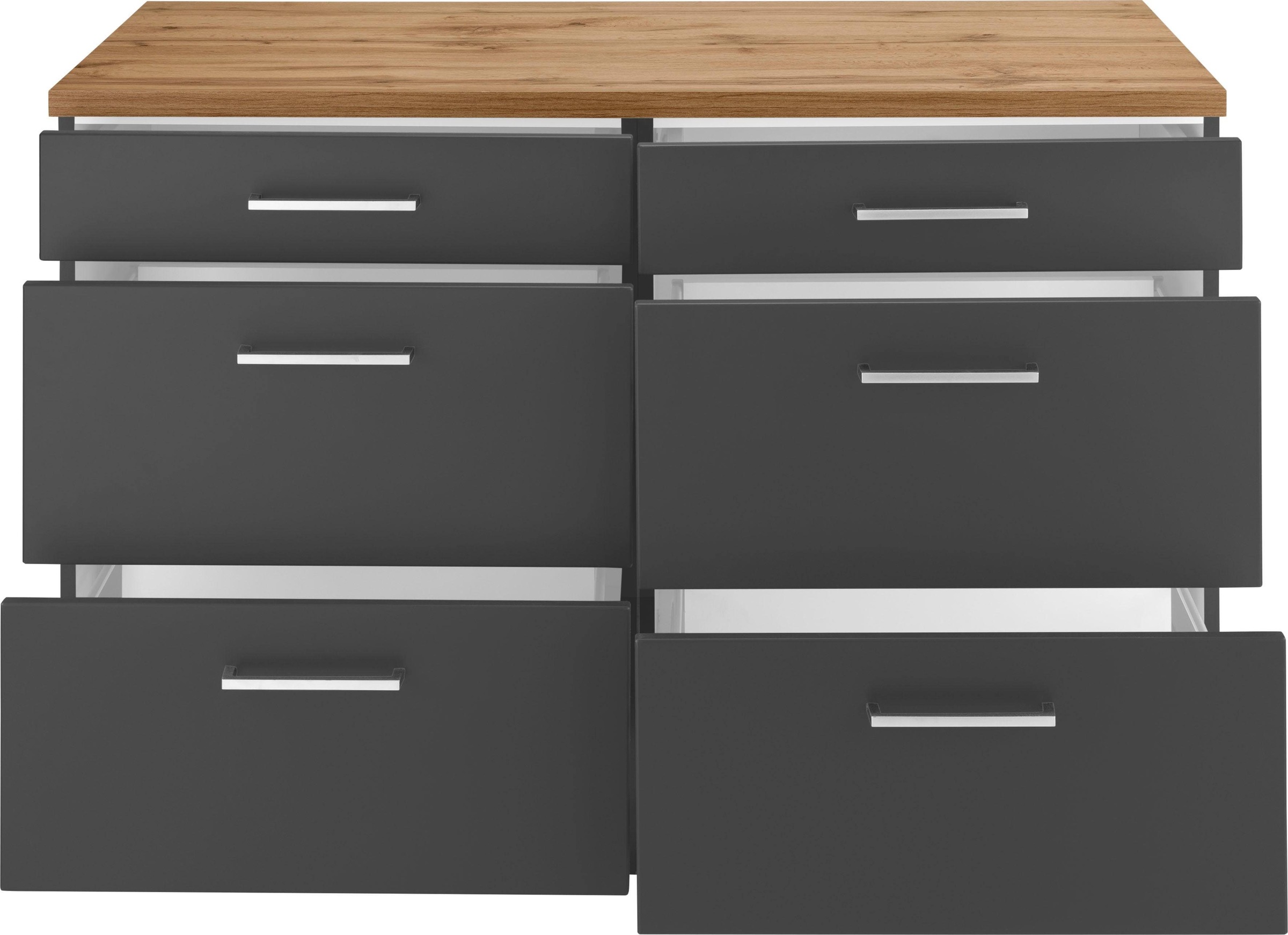 KOCHSTATION Unterschrank »KS-Kehl« Breite 120 cm