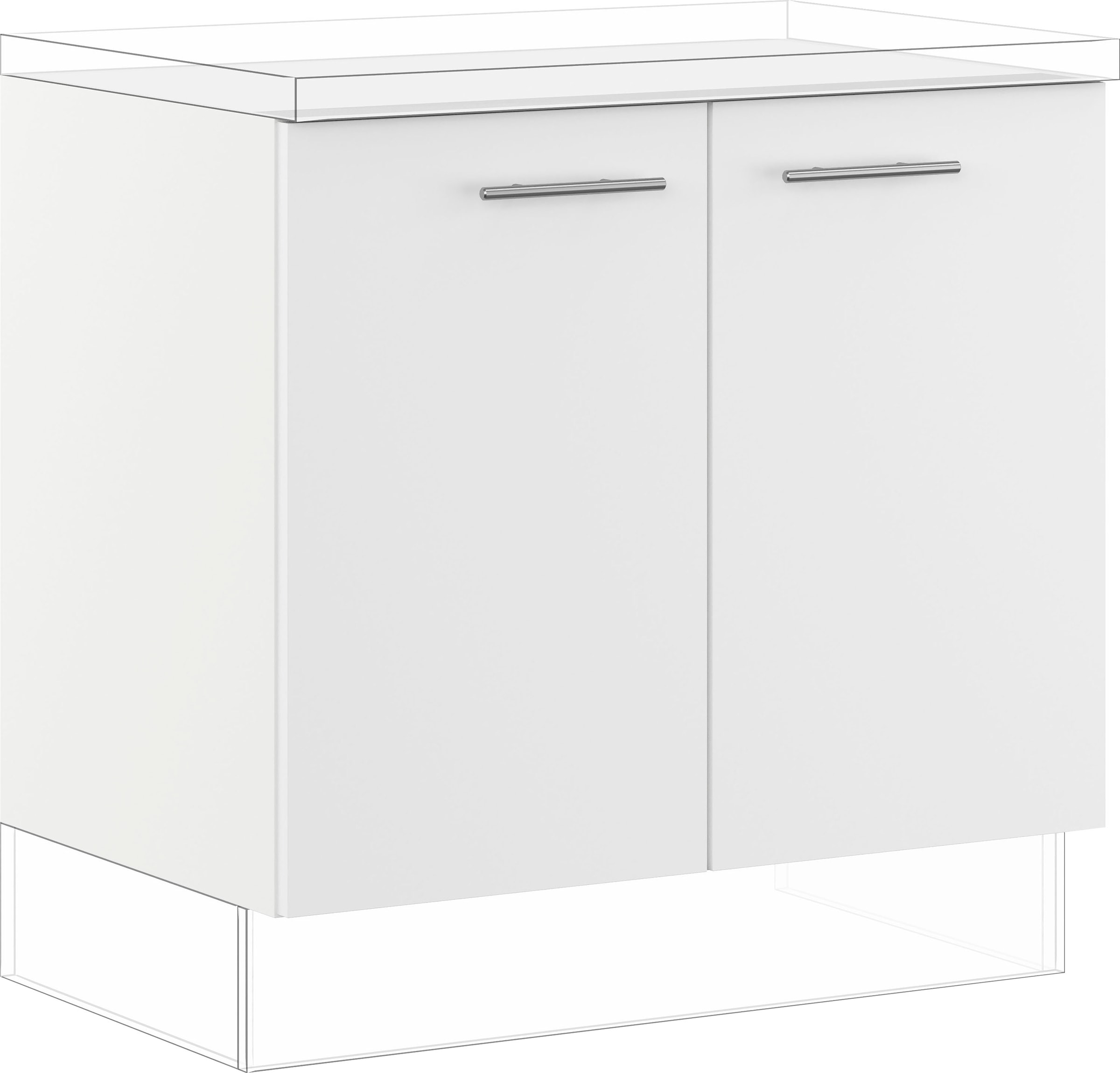 IMPULS KÜCHEN Spülenunterschrank »"Prag und Valencia", Breite/Höhe: 90/72,3 cm«, vormontiert, mit Soft-Close