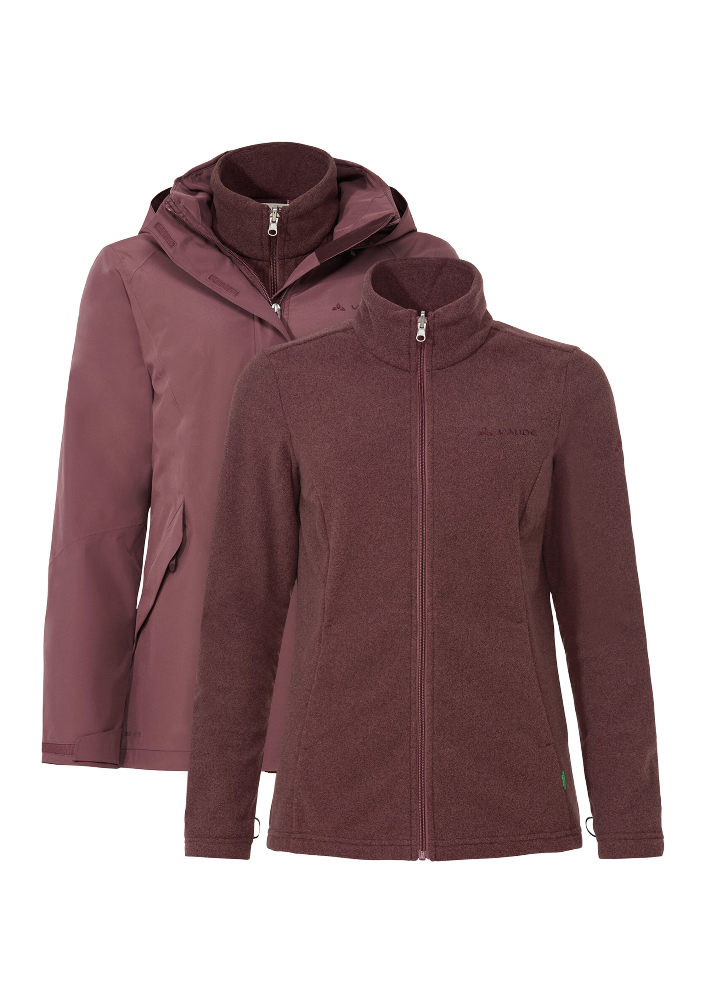 VAUDE 3-in-1-Funktionsjacke »WOMEN'S ROSEMOOR 3IN1 JACKET II« 2 Stk. tlg. wasserdicht, winddicht, atmungsaktiv