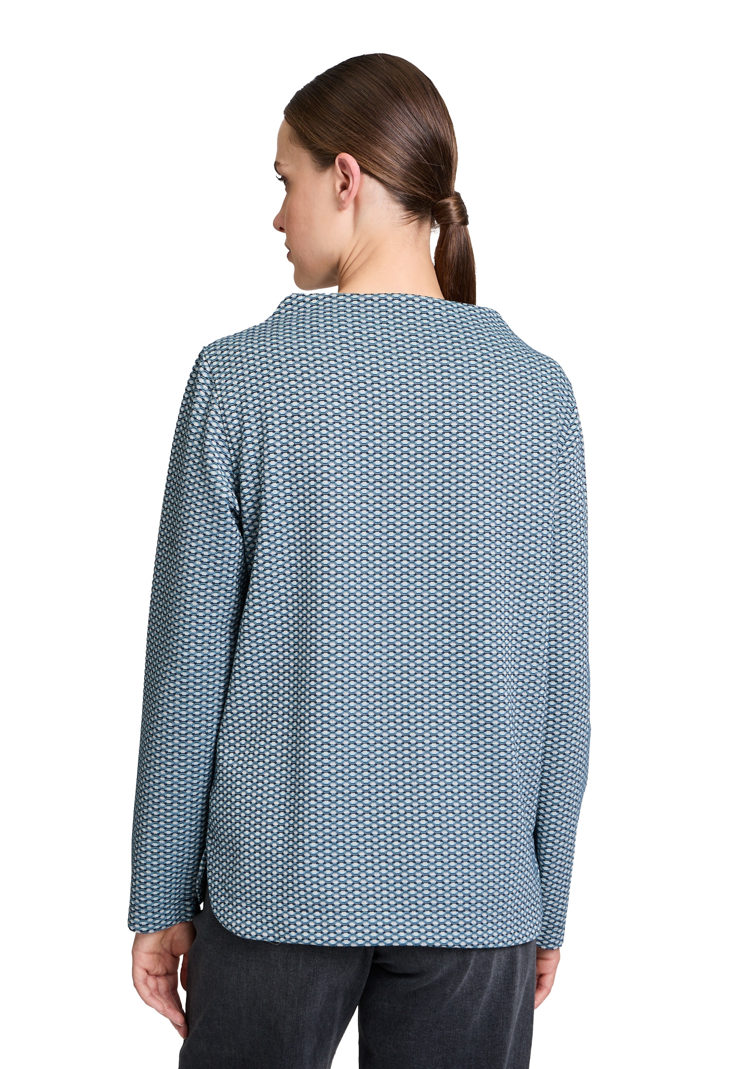 Betty&Co Langarmshirt »Strukturshirt mit Turtle Neck«