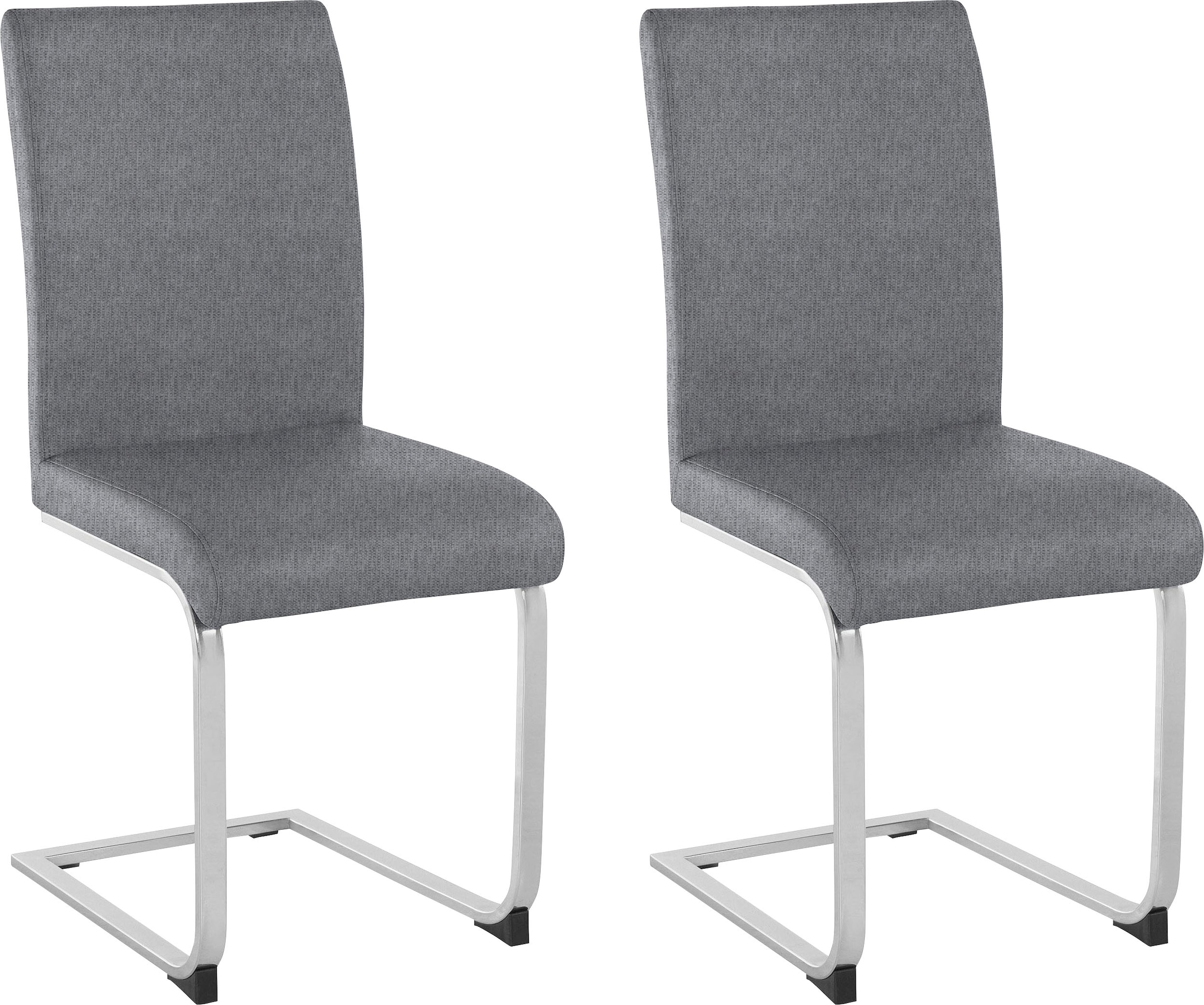 OTTO home Freischwinger "Charissa" (Set) 2 Stk.Bezug in verschiedenen Qualitäten, maximale Belastbarkeit 120 kg