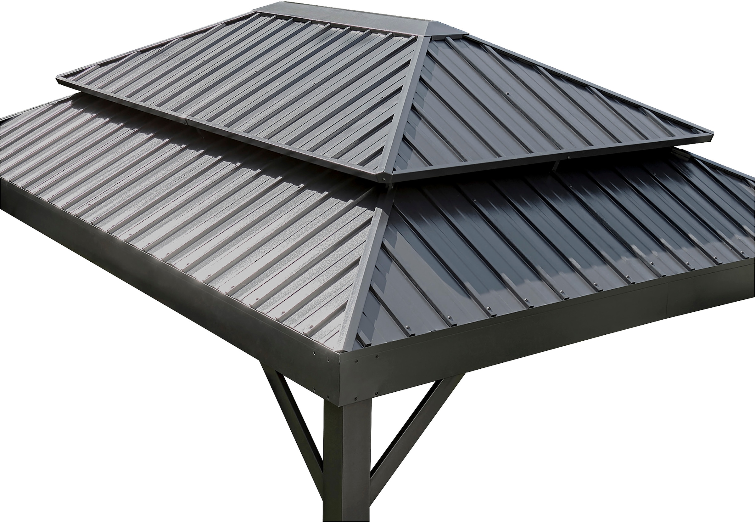 Sojag Pavillon »London Schwarz« Massive Konstruktion aus Aluminium