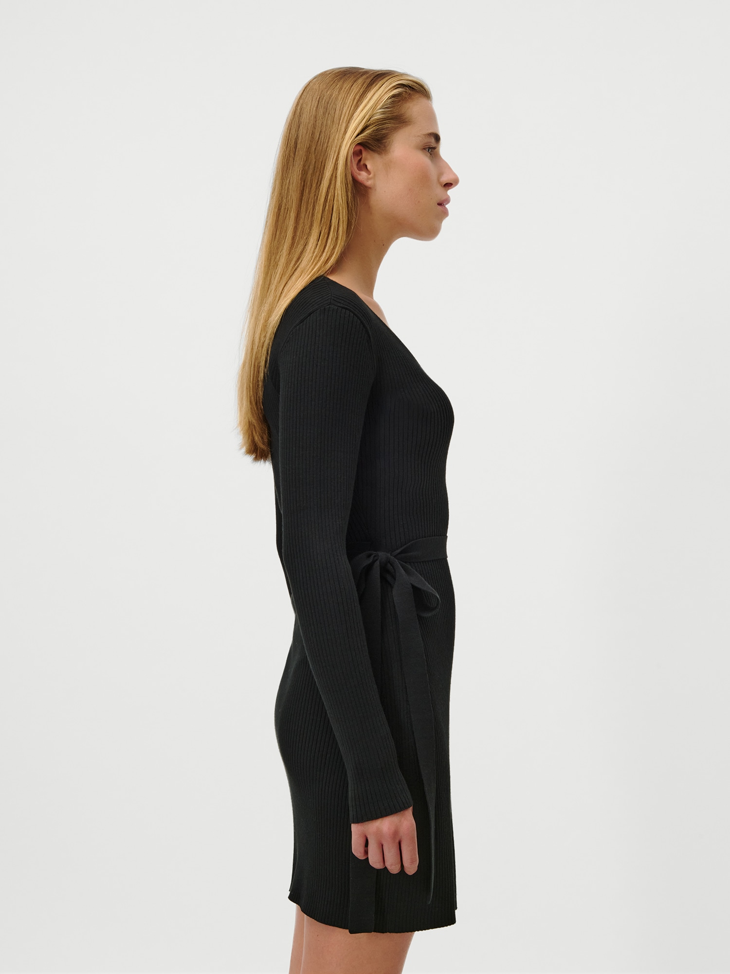 LeGer Strickkleid »Effie, LeGer by Lena Gercke« in Wickeloptik, körpernah