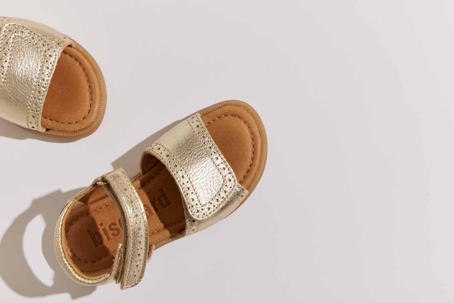 Bisgaard Sandale »andrea Weite: normal«  , Festtagsschuh, Mädchen Schuh mit Klett, Größenschablone zum Download