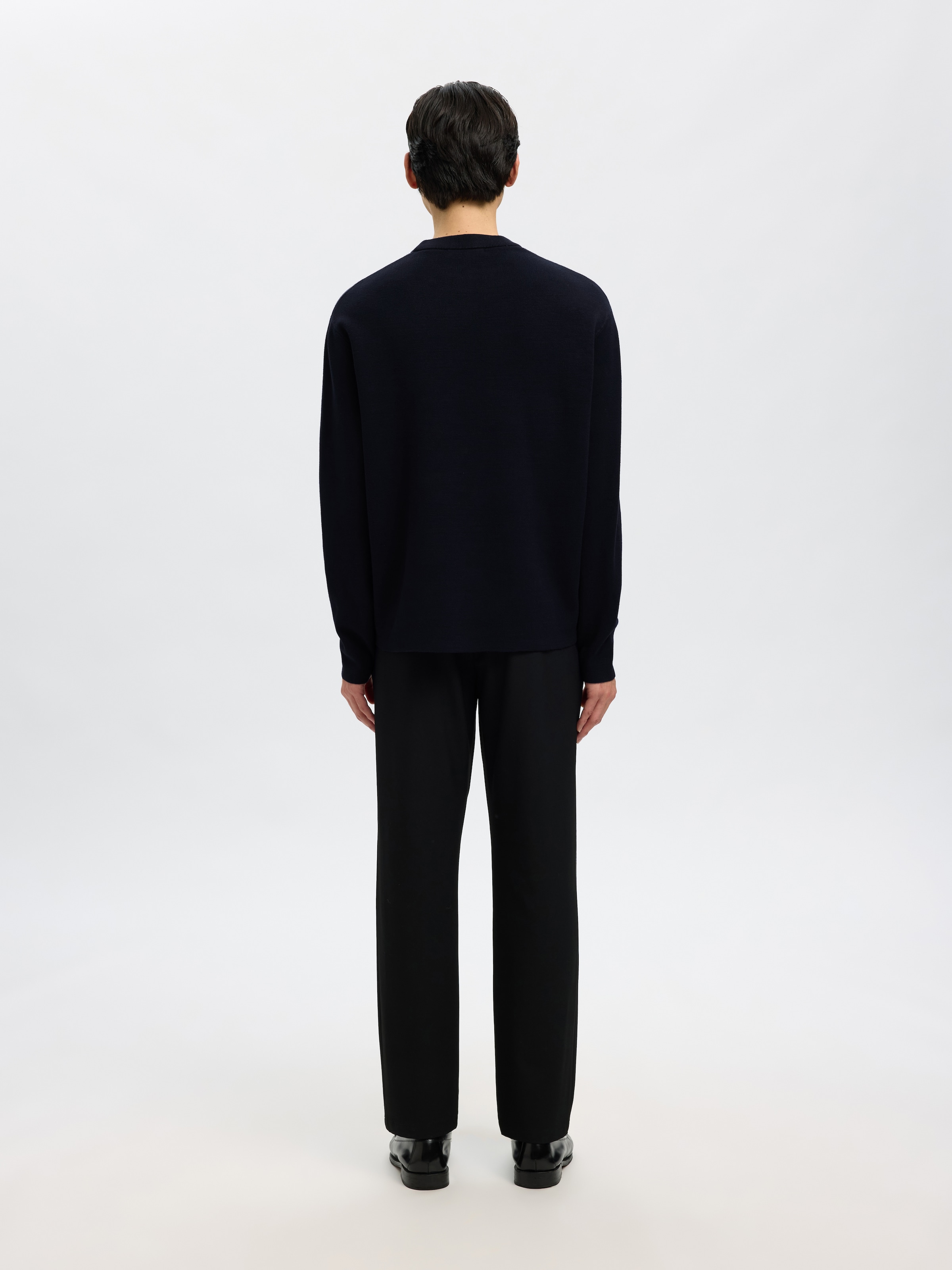 SELECTED Rundhalspullover »SLMTELLER FN CREW NECK NOOS« Viskosemischung, regular fit
