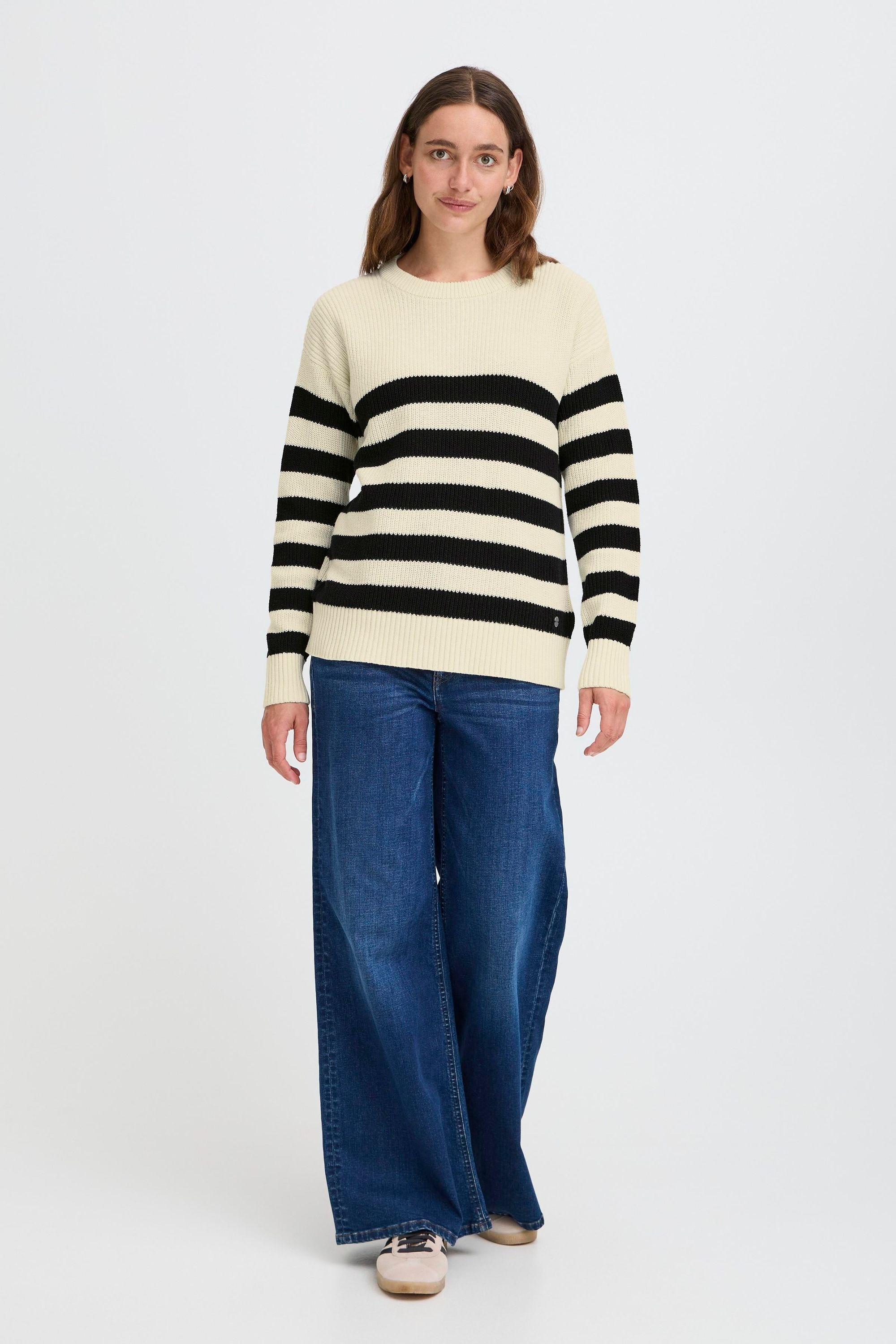 OXMO Strickfleece-Pullover »Strickpullover OXKAVINA«

