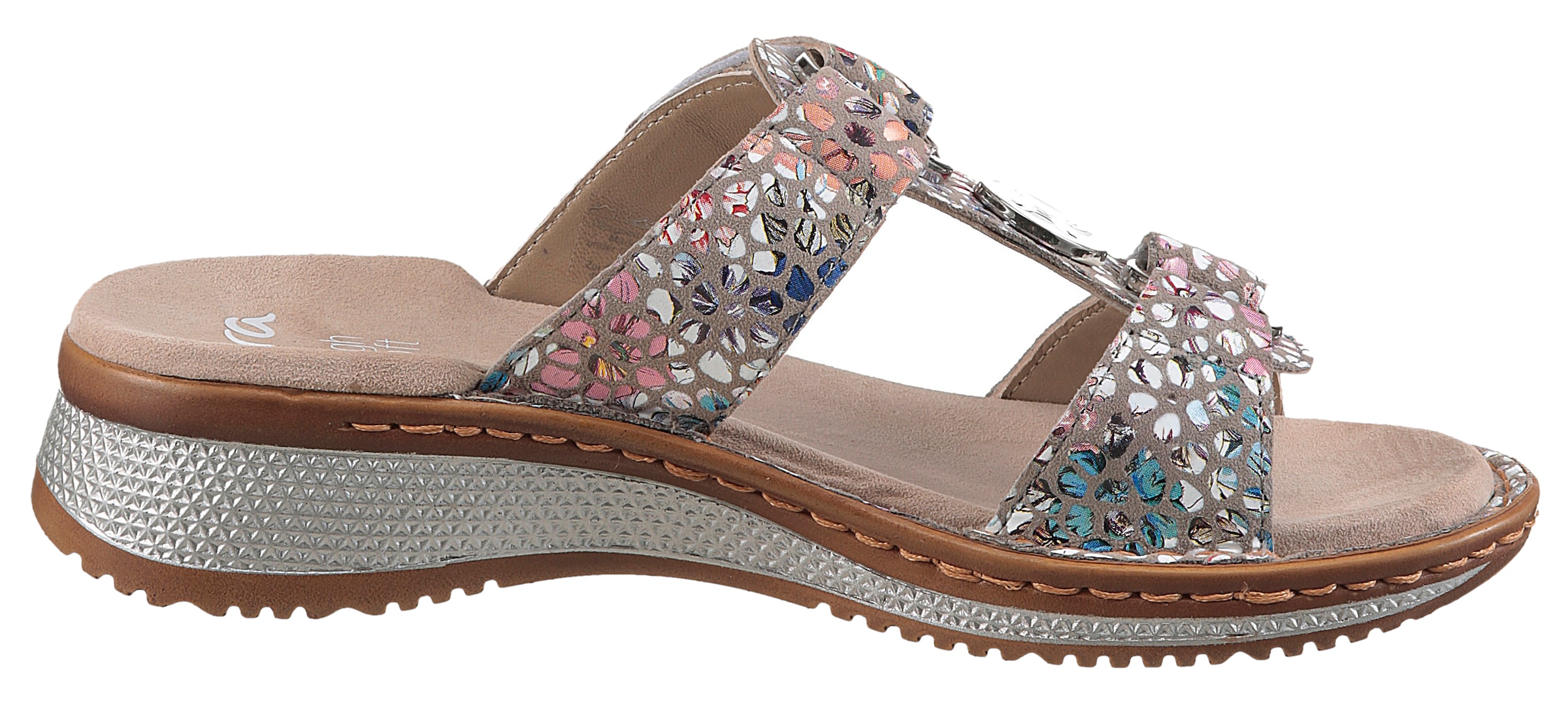 Ara Pantolette »HAWAII«, Keilabsatz, Sommerschuh, Schlappen mit Klett