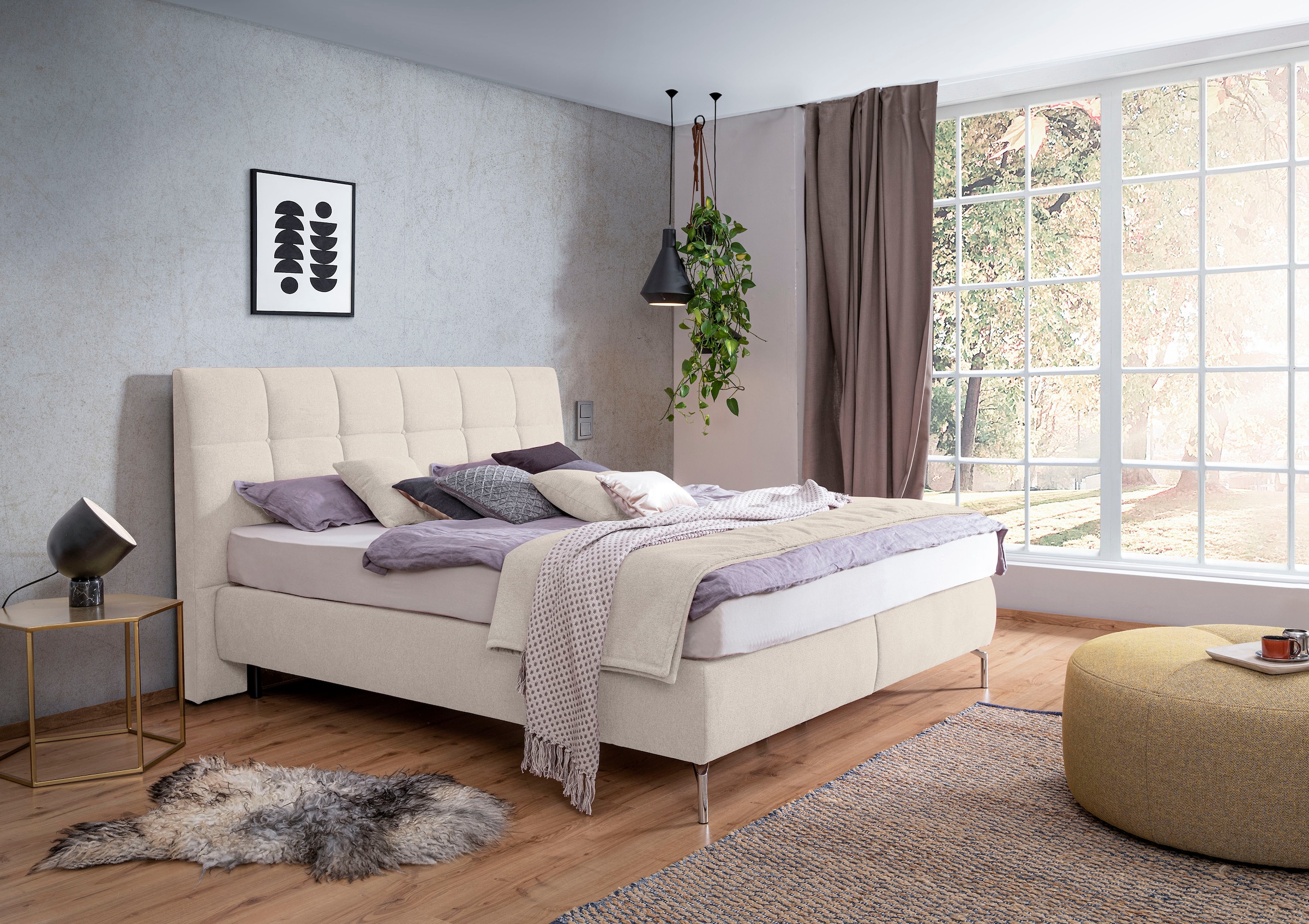 alina Boxspringbett »Arano« inklusive Matratze, in verschiedenen Größen und Härtegraden