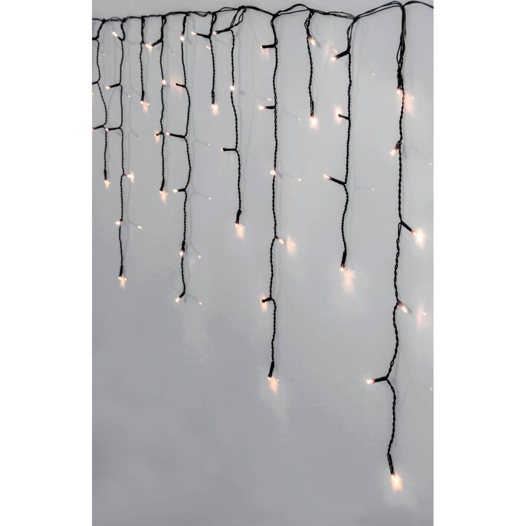 EGLO LED-Lichtervorhang »CRISPY ICE WHITE, Weihnachtsdeko«, 480 St.-flammig