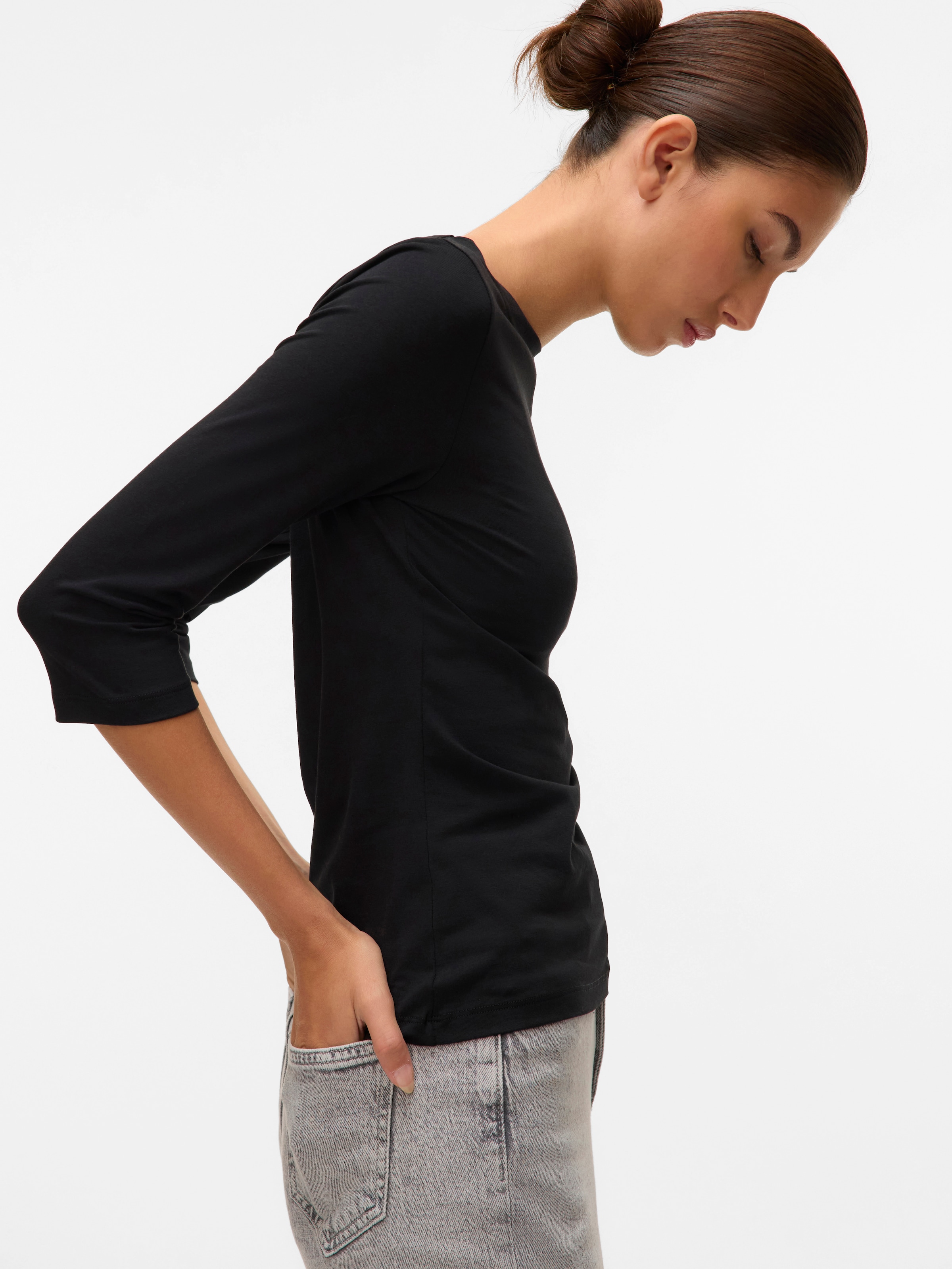 Vero Moda 3/4-Arm-Shirt »VMPANDA MODAL 3/4 TOP JRS NOOS« Baumwollmischung, regular fit
