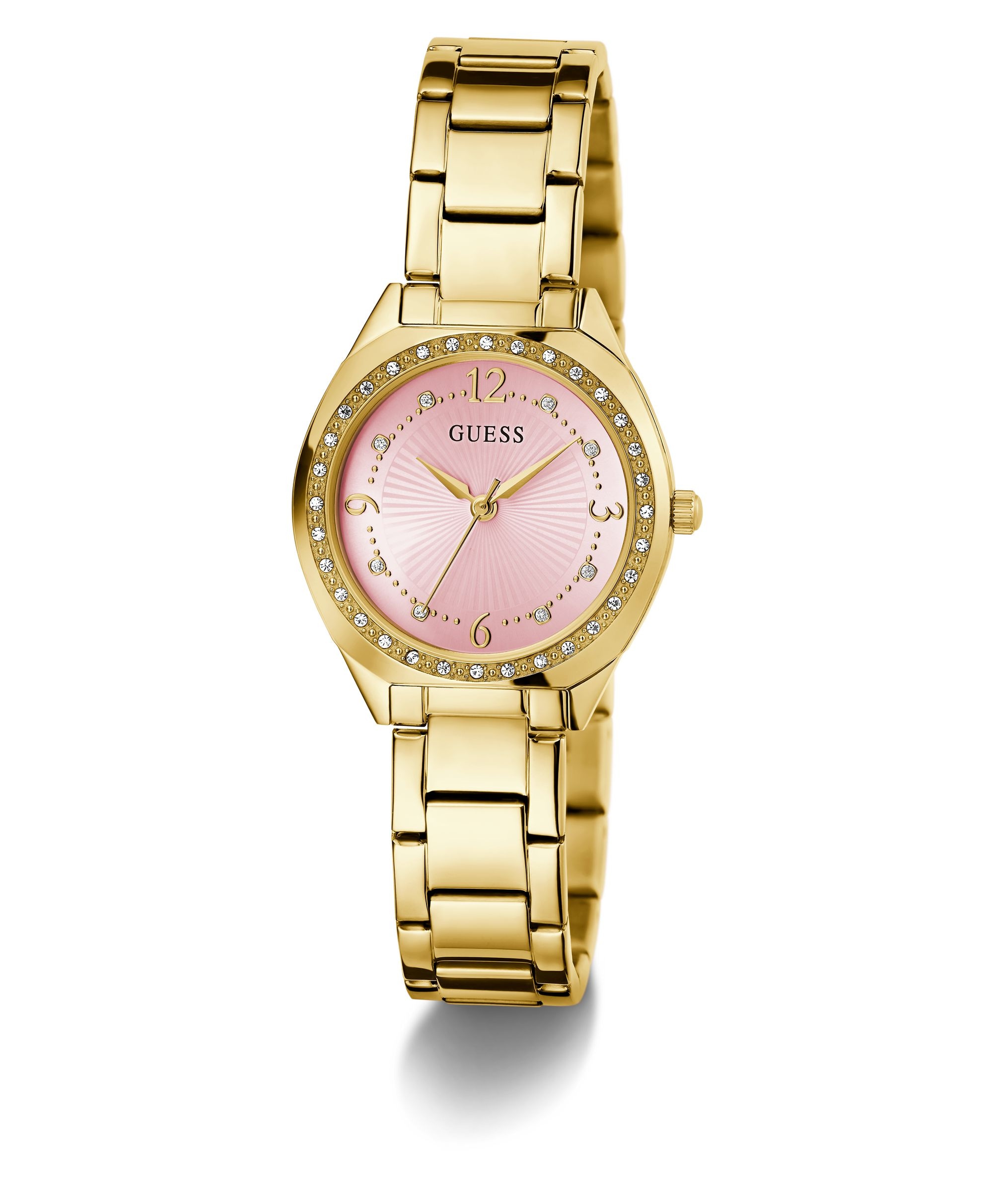 Guess Quarzuhr »GUESS-CHARLOTTE« Armbanduhr, Damenuhr, Edelstahlarmband, analog