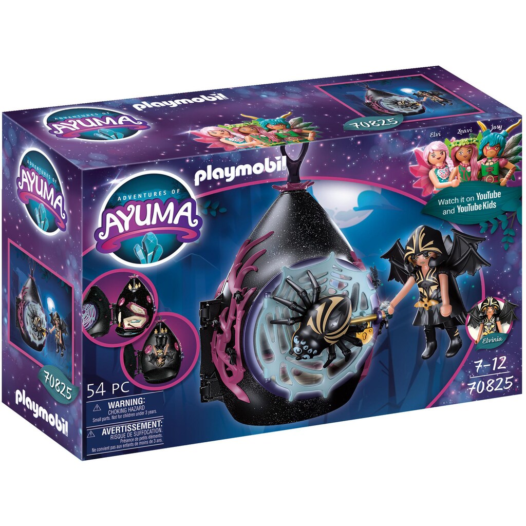 Playmobil® Konstruktions-Spielset »Unterschlupf der Bat Fairies (70825), Adventures of Ayuma«, (54 St.)