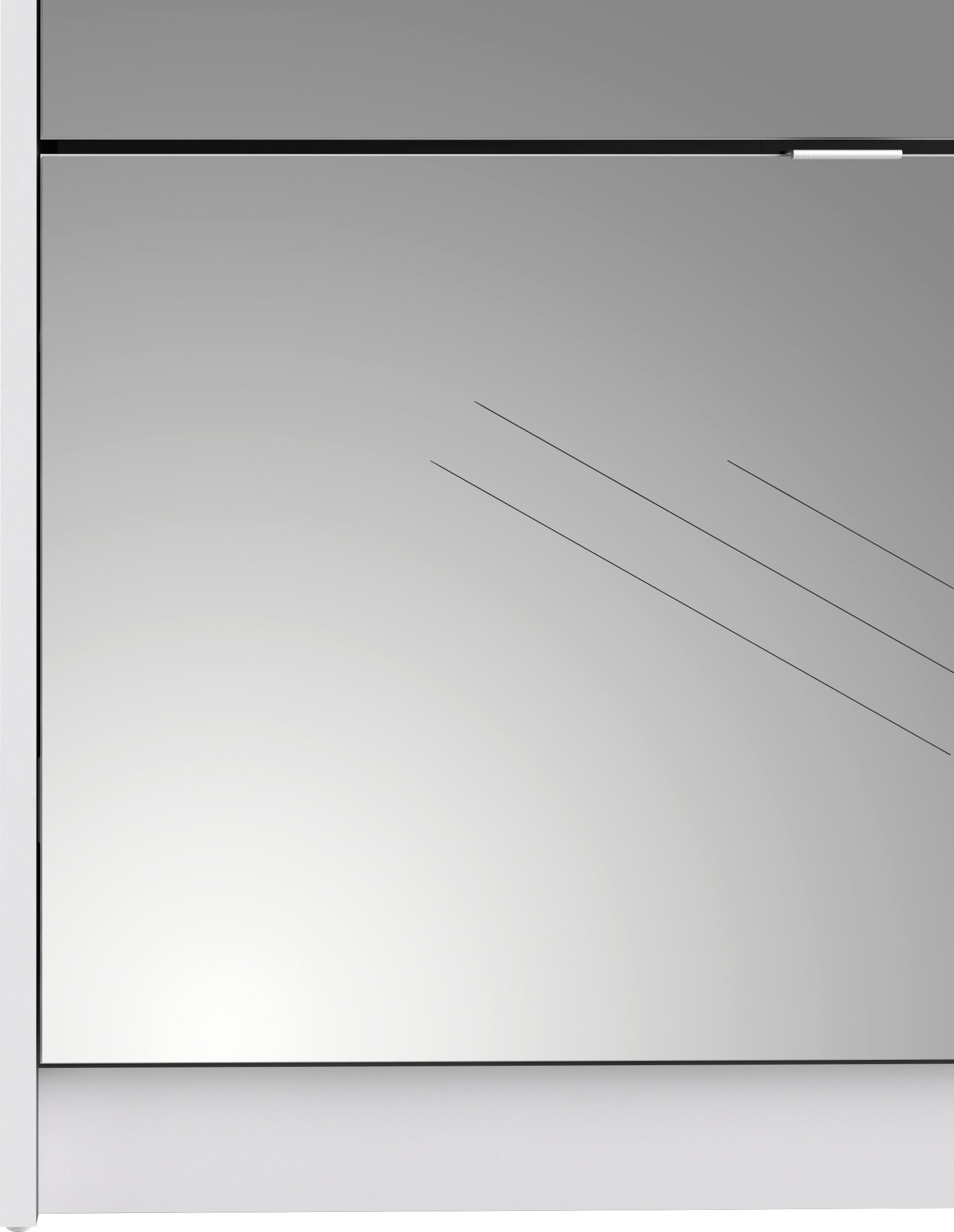 INOSIGN Schuhschrank »Shoes, Praktisch, minimalistisch, verspiegelte Klappenfronten« 4 Fächer, Schuhaufbewahrung, Folienbeschichtet, Höhe 162 cm