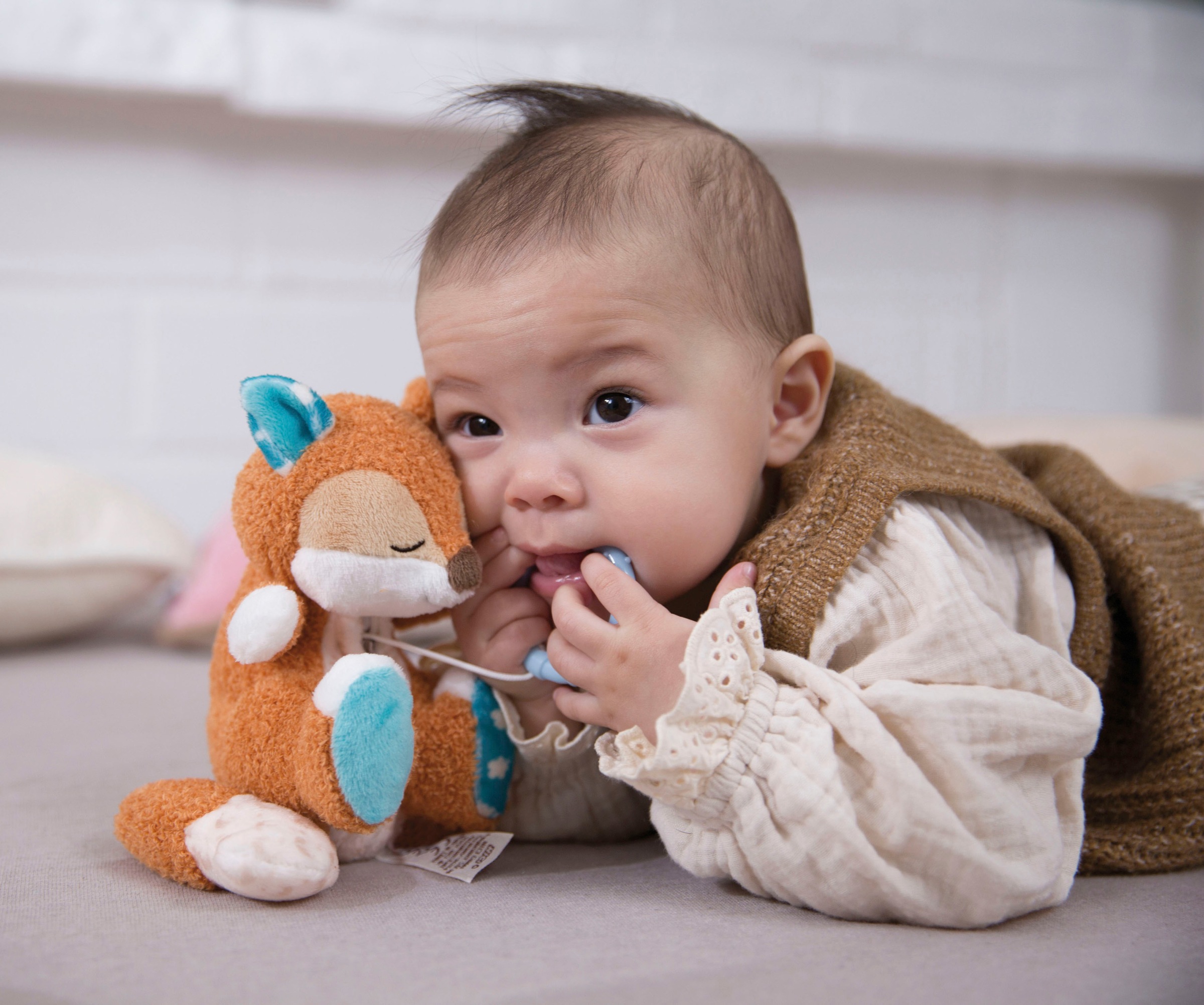 Nici Spieluhr »My First NICI, Fuchs Finni schlafend, 20 cm«, mit aufgestickten Augen