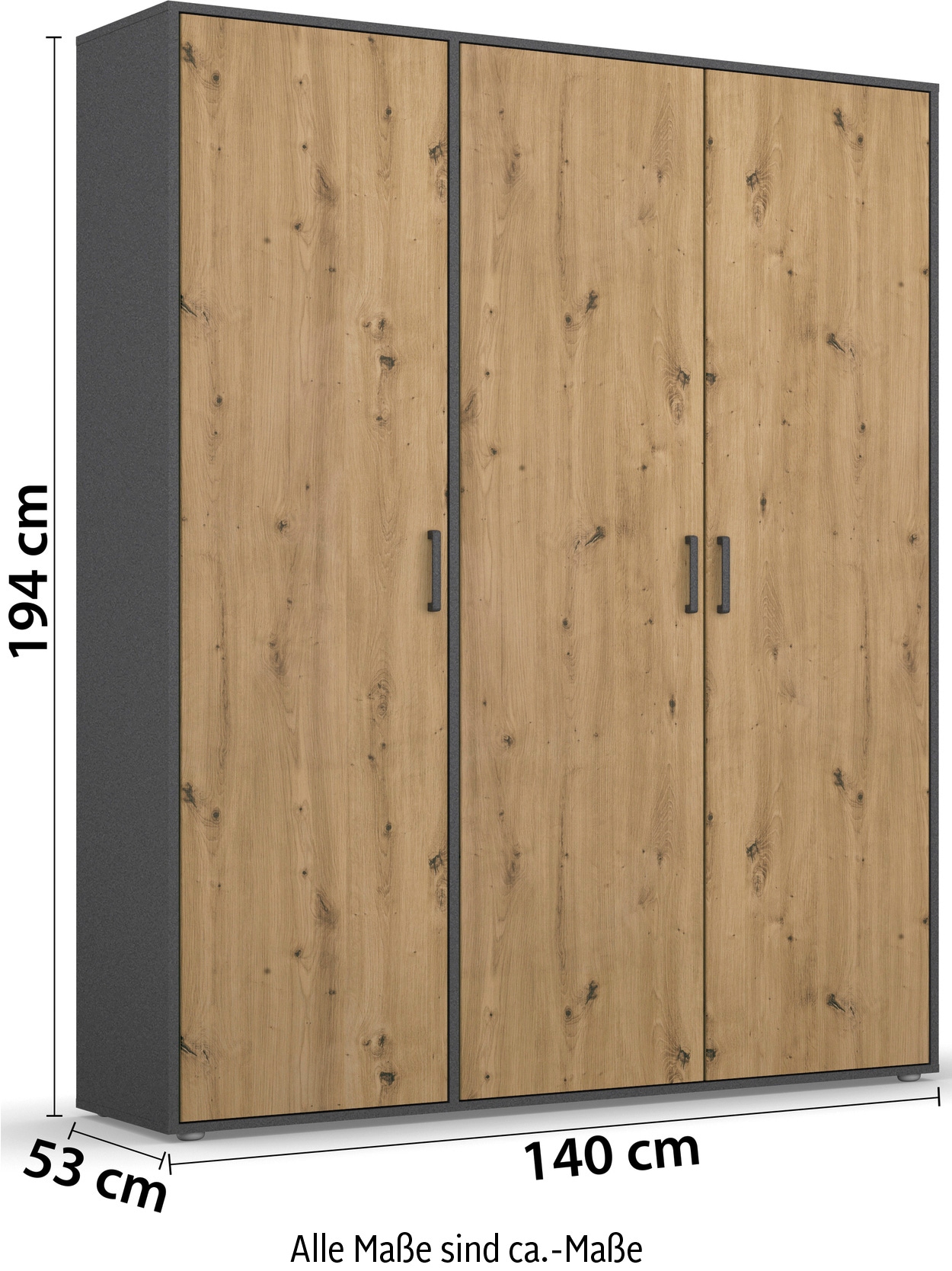 rauch Kleiderschrank »VOYAGER Otto´s Choice Garderobe Wäscheschrank TOPSELLER Schlafzimmer«, (in 3 verschiedenen Ausstattungen BASIC/CLASSIC/PREMIUM), Schrank mit modernen Griffen in viel Stauraum MADE IN GERMANY