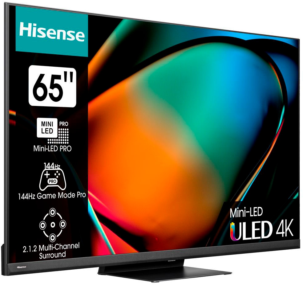 Zoll, Garantie HD, | cm/65 4K »65U8KQ«, XXL ➥ 3 Ultra Hisense Jahre Mini-LED-Fernseher Smart-TV UNIVERSAL 164
