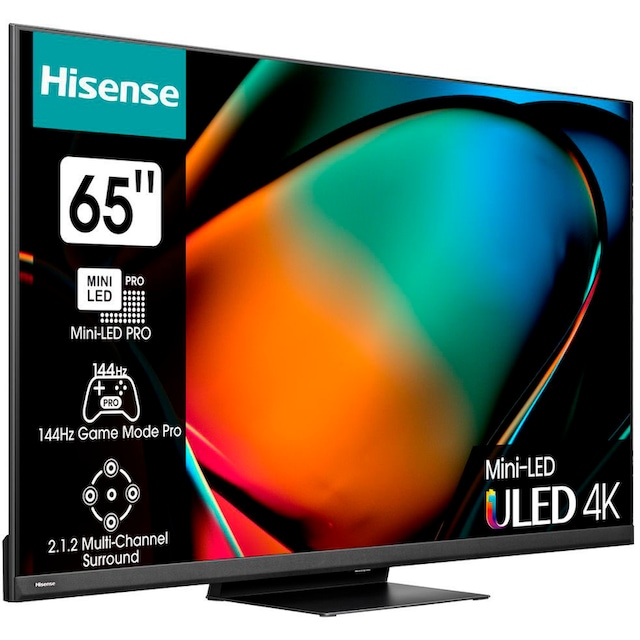| Garantie Mini-LED-Fernseher 3 »65U8KQ«, UNIVERSAL Ultra 4K Smart-TV ➥ Zoll, cm/65 HD, 164 XXL Jahre Hisense
