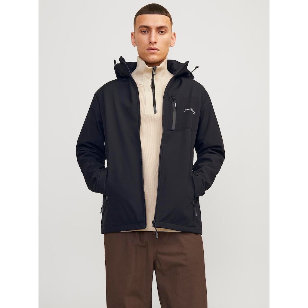 Jack & Jones Softshelljacke »JJ JJTYSON SOFTSHELL JACKET«, mit Kapuze