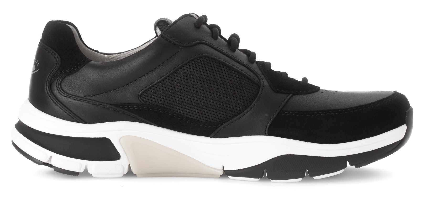 Gabor Rollingsoft Keilsneaker, Freizeitschuh, Halbschuh, Schnürschuh mit Logo an der Ferse, G-Weite
