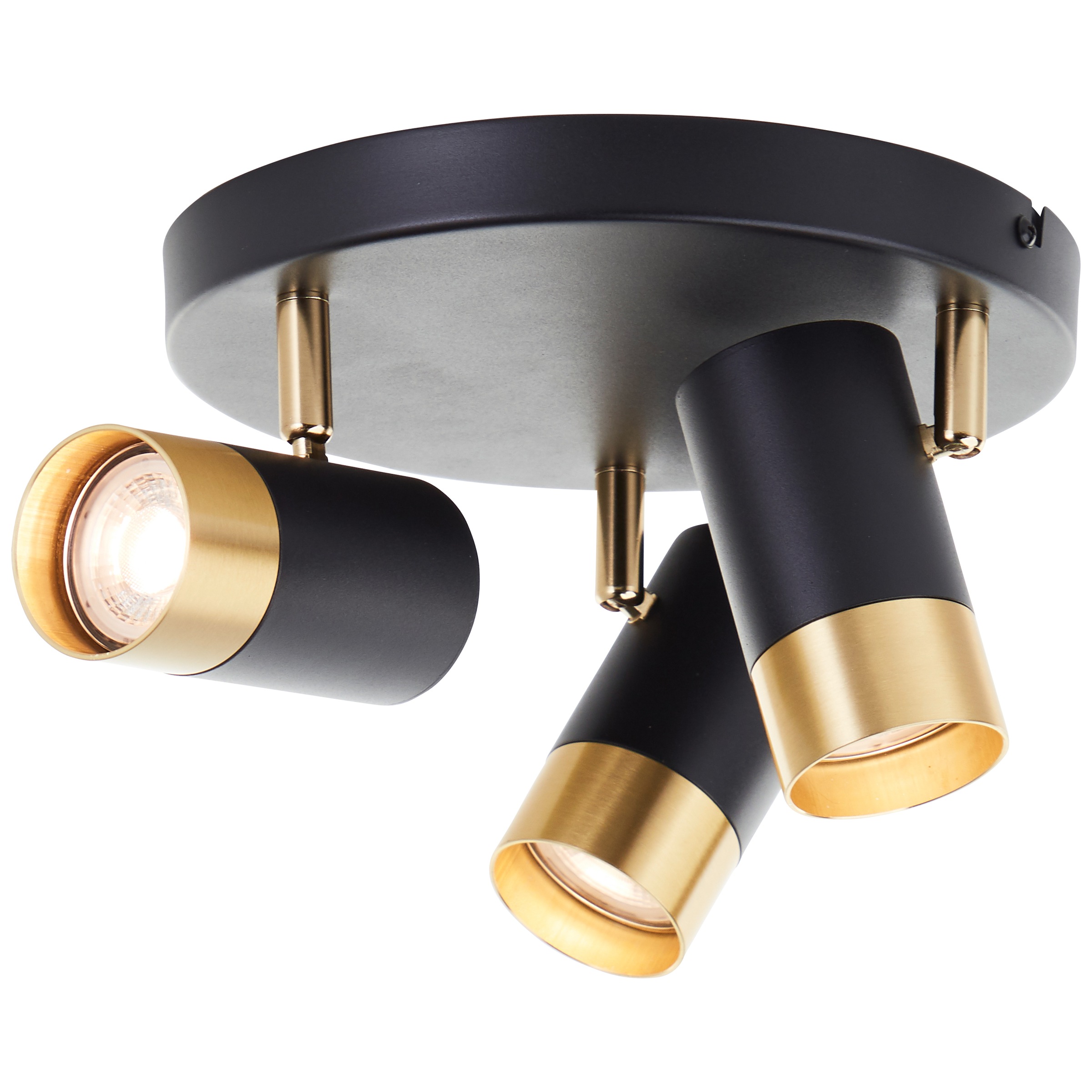 Brilliant Deckenstrahler »Vigolo« GU10 1 Stk. Warmweiß GU10, 350lm, 3000K, dimmbar, schwarz gold