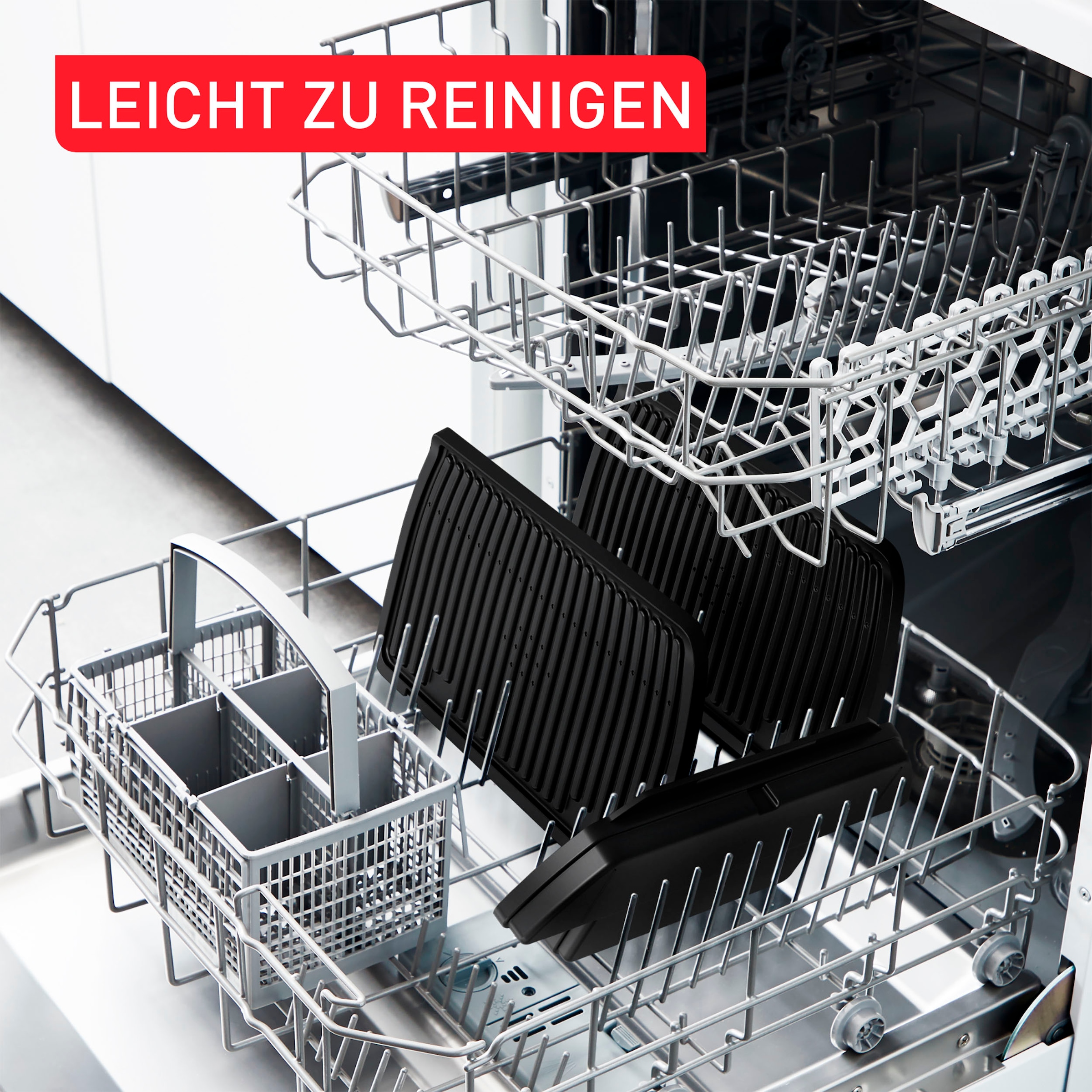 Tefal Kontaktgrill »GC717810 OptiGrill+«, 2000 W, erneuerte Kochstufenanzeige, 6 Automatikprogramme
