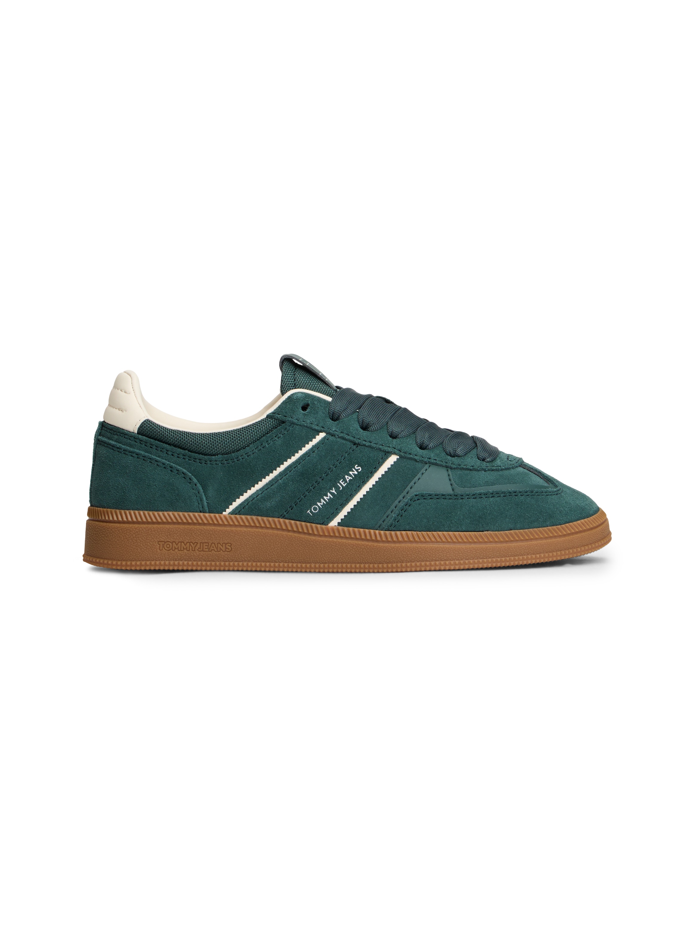 Tommy Jeans Plateausneaker »THE GREENWICH EDGE SUEDE«  Freizeitschuh, Halbschuh, Schnürschuh mit gepolstertem Schaftrand