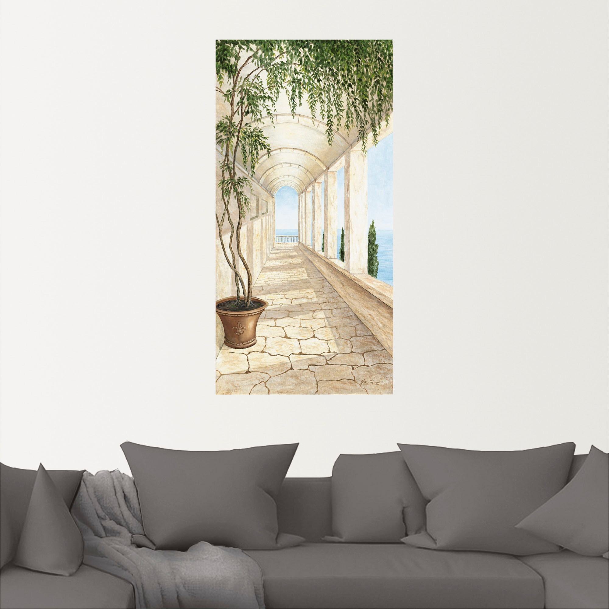 Artland Wandbild »Capri«, Gebäude, (1 St.), als Alubild, Outdoorbild, Leinwandbild, Poster, Wandaufkleber
