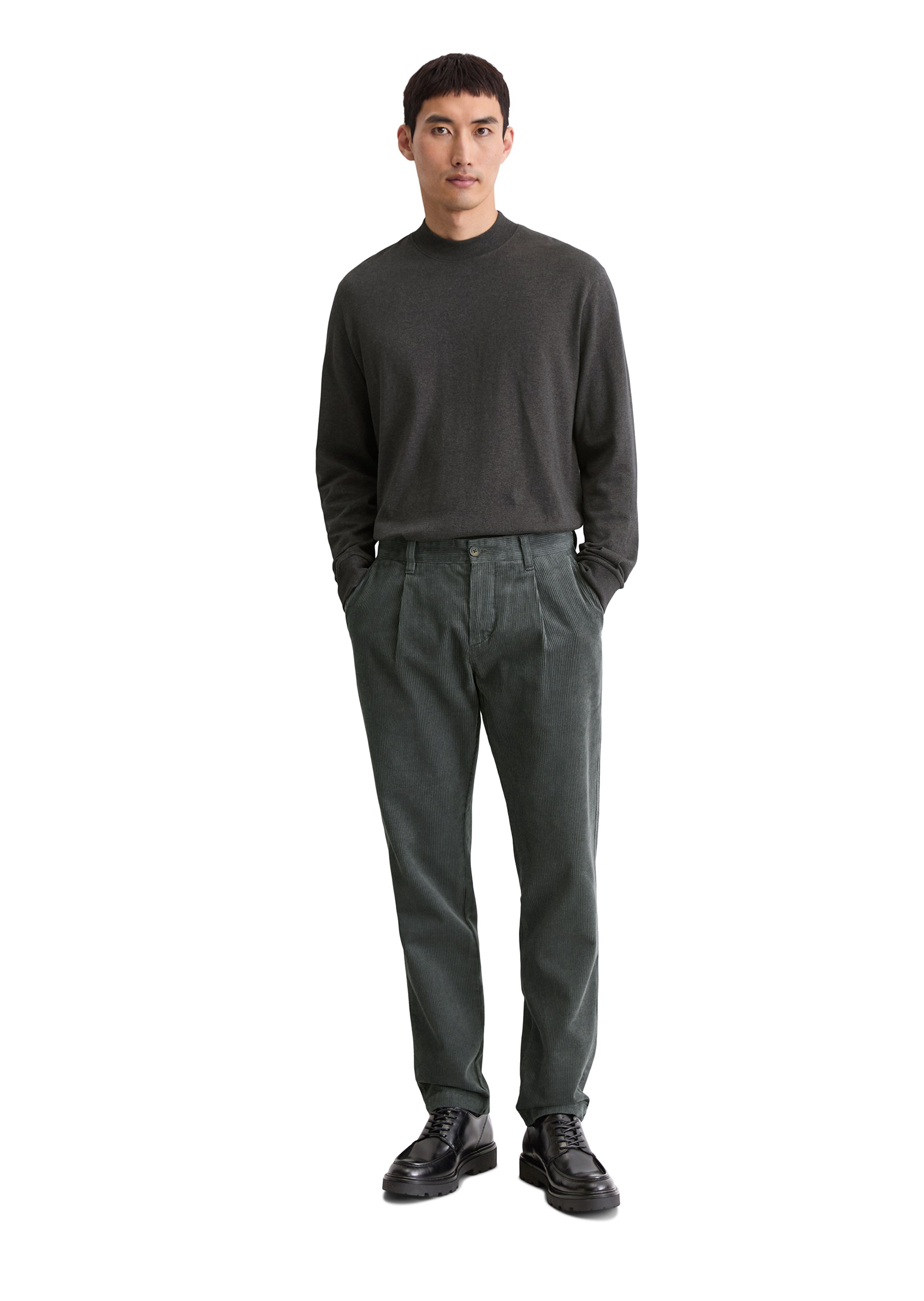 Marc O'Polo Cordhose »Osby Pleats«  tapered fit, aus reiner Bio-Baumwolle
