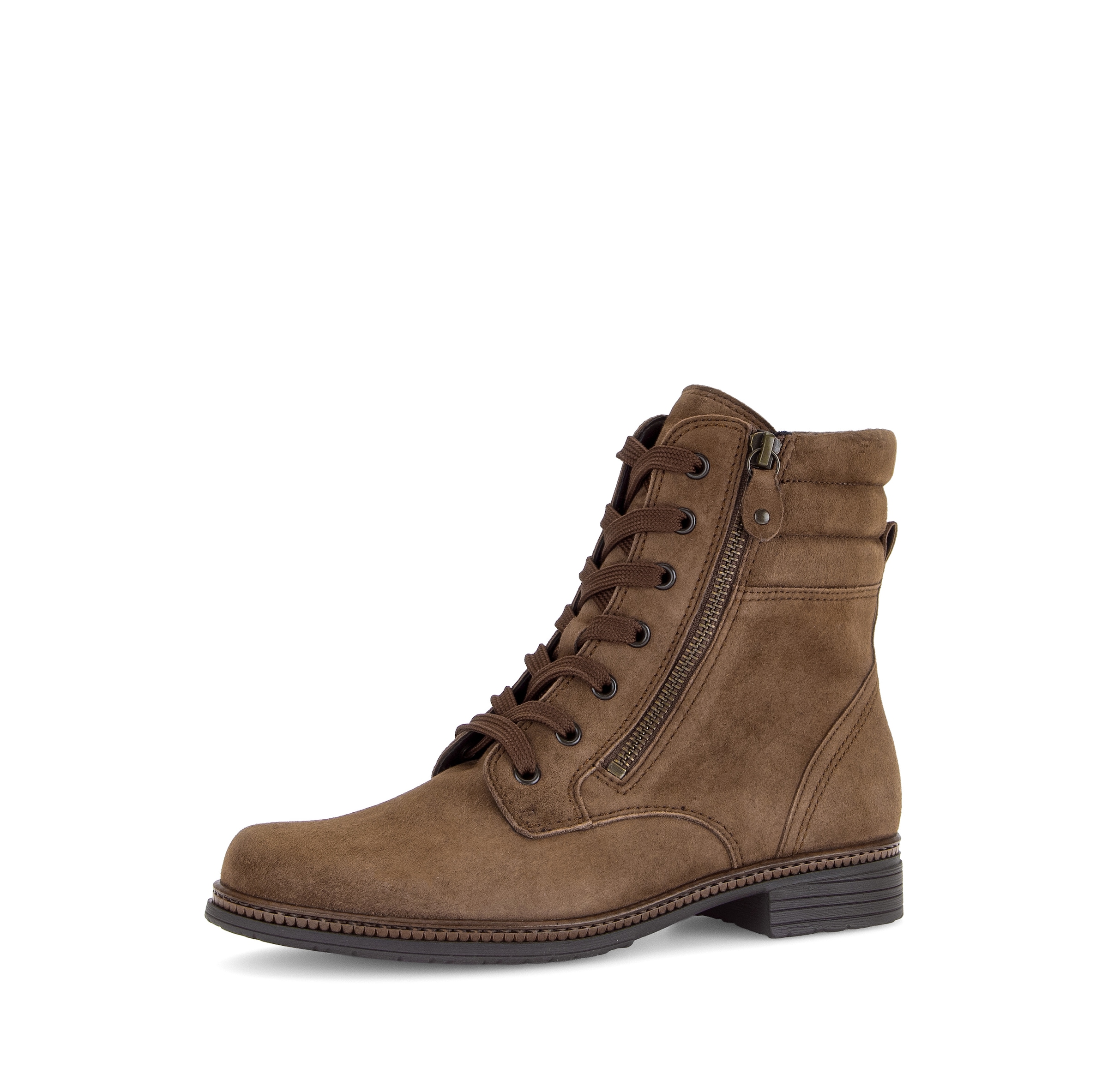 Gabor Schnürstiefelette  Blockabsatz, Schnürboots mit gepolstertem Schaftrand
