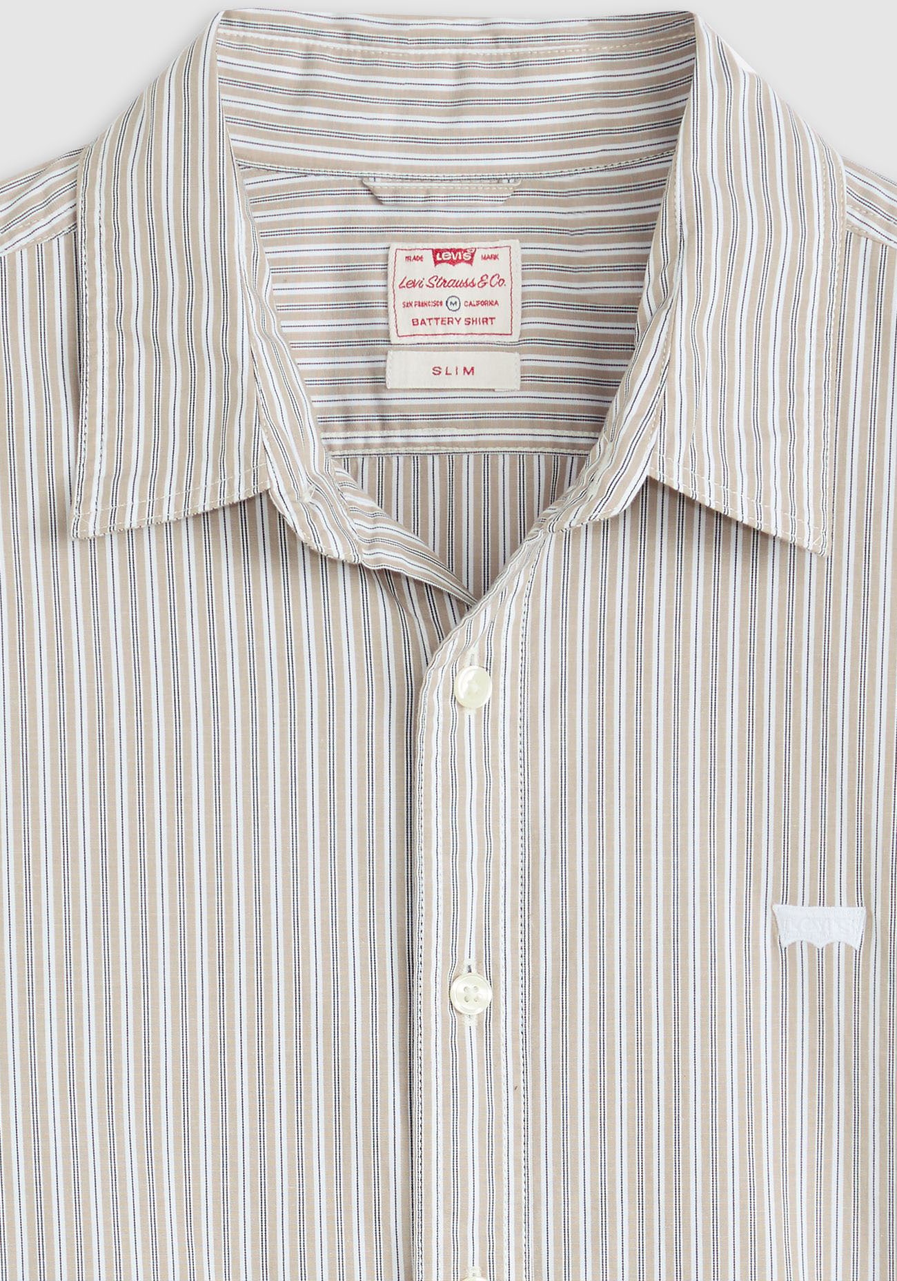 Levi's® Jeanshemd »BATTERY HM SHIRT SLIM« mit Logobadge