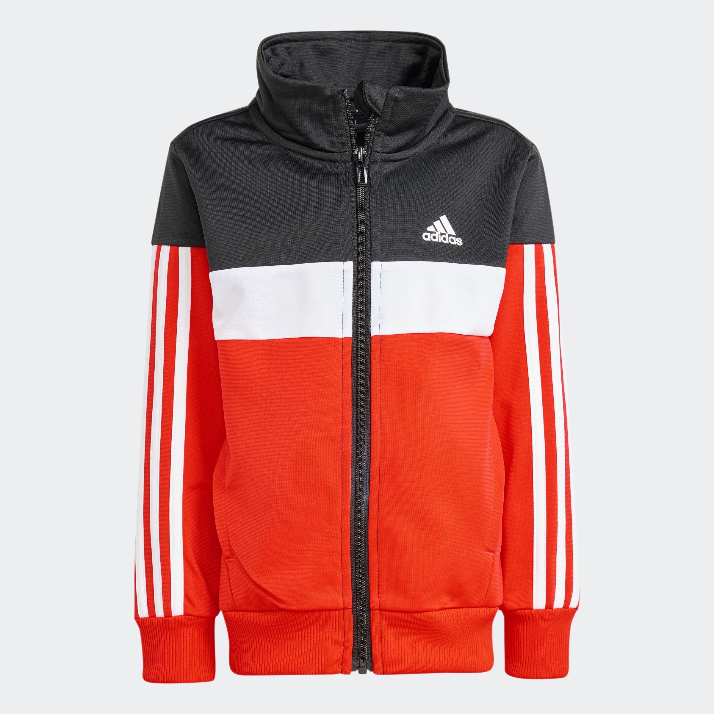 adidas Sportswear Trainingsanzug »TIBERIO 3-STREIFEN COLORBLOCK SHINY KIDS«, (2 tlg.)