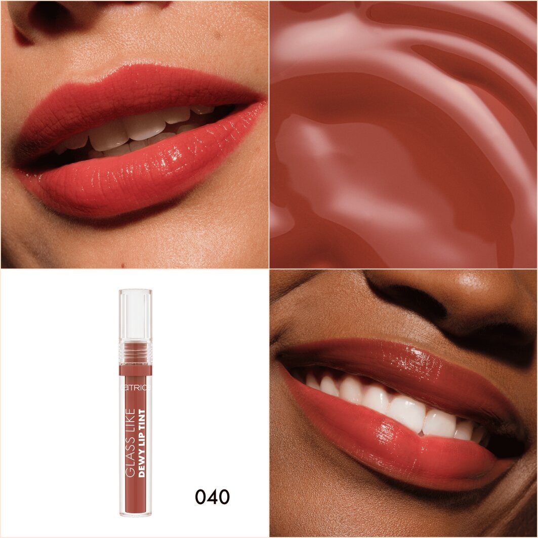 Catrice Lipgloss »Glass Like Dewy Lip Tint«, (Set, 3 tlg.), Intensive Pflege, hochglänzendes, leuchtendes Finish, wässrige Textur.