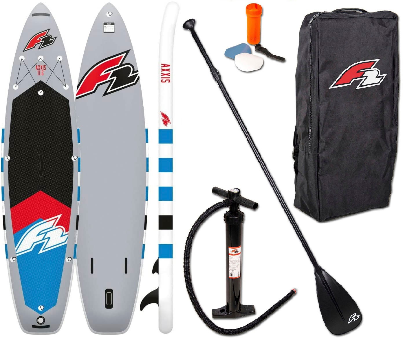 F2 SUP-Board »Axxis 11,6 grey«, (Packung, 5 tlg.)