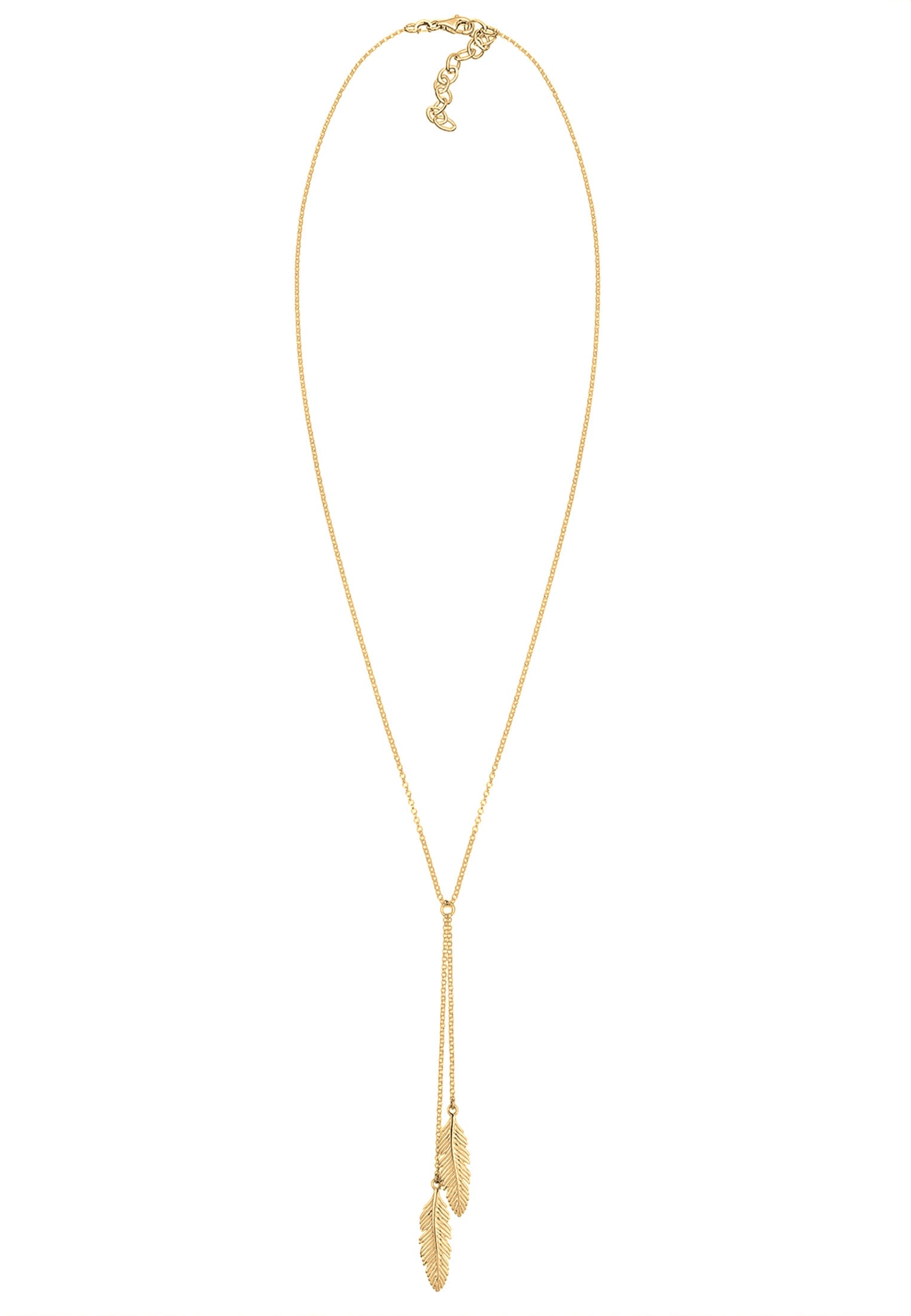 Elli Lange Kette »Halskette Feder Y-Kette Boho Trend 925 Silber«
