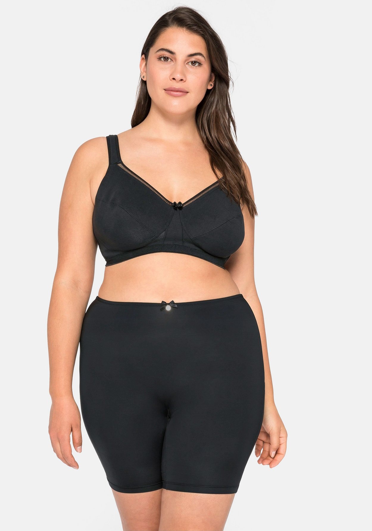 Sheego High-Waist-Slip »High-Waist-Panty aus Microfaser, mit längerem Bein«