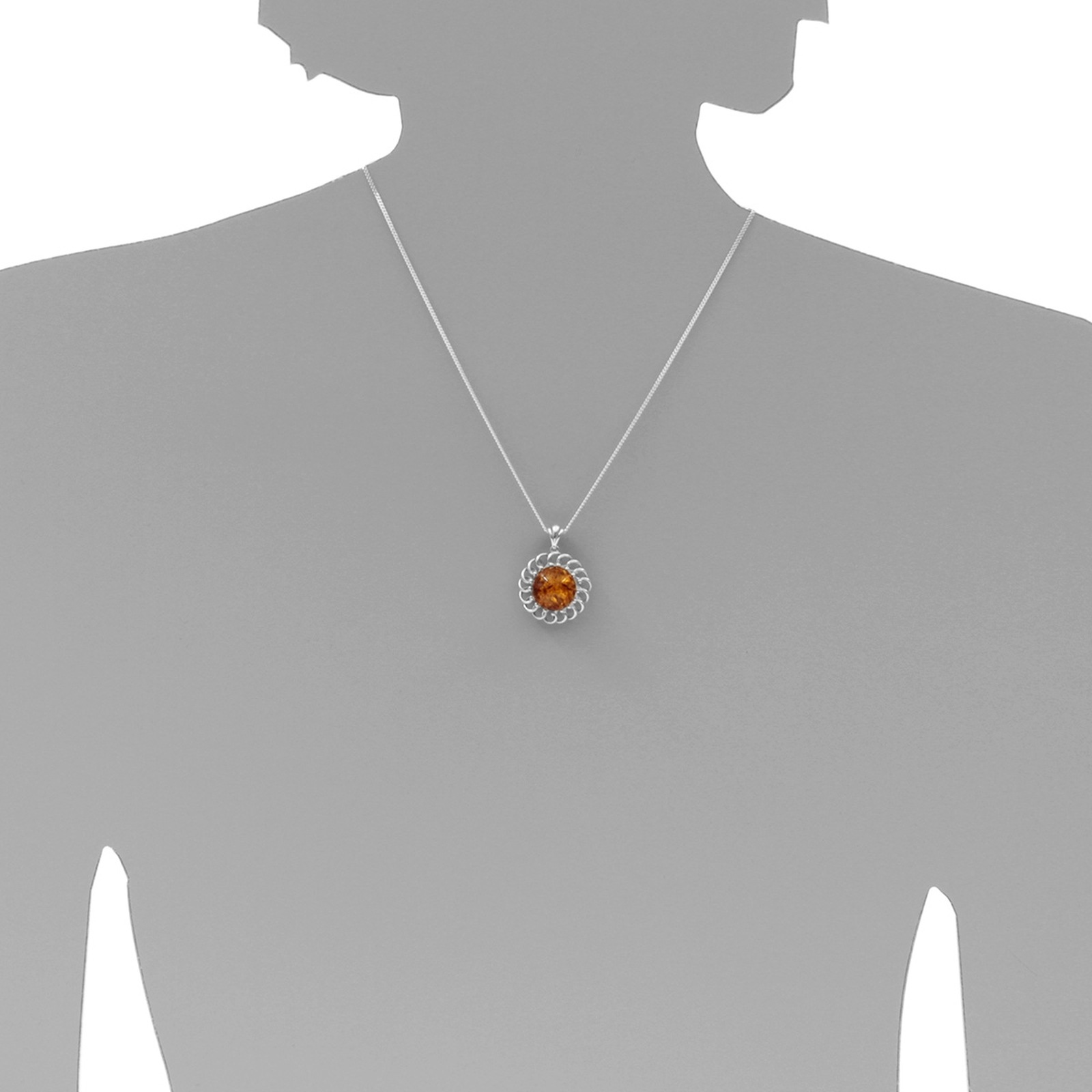 OSTSEE-SCHMUCK Kette mit Anhänger »- Naomi - Silber 925/000 - Bernstein«