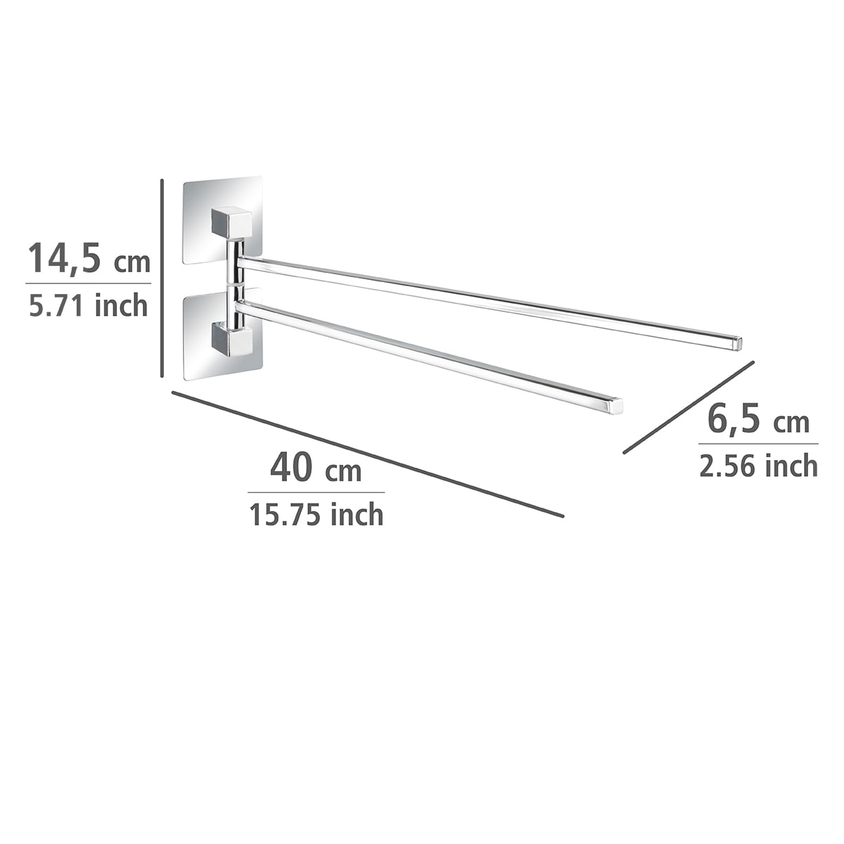 WENKO Handtuchstange »Quadro«, Turbo-Loc®