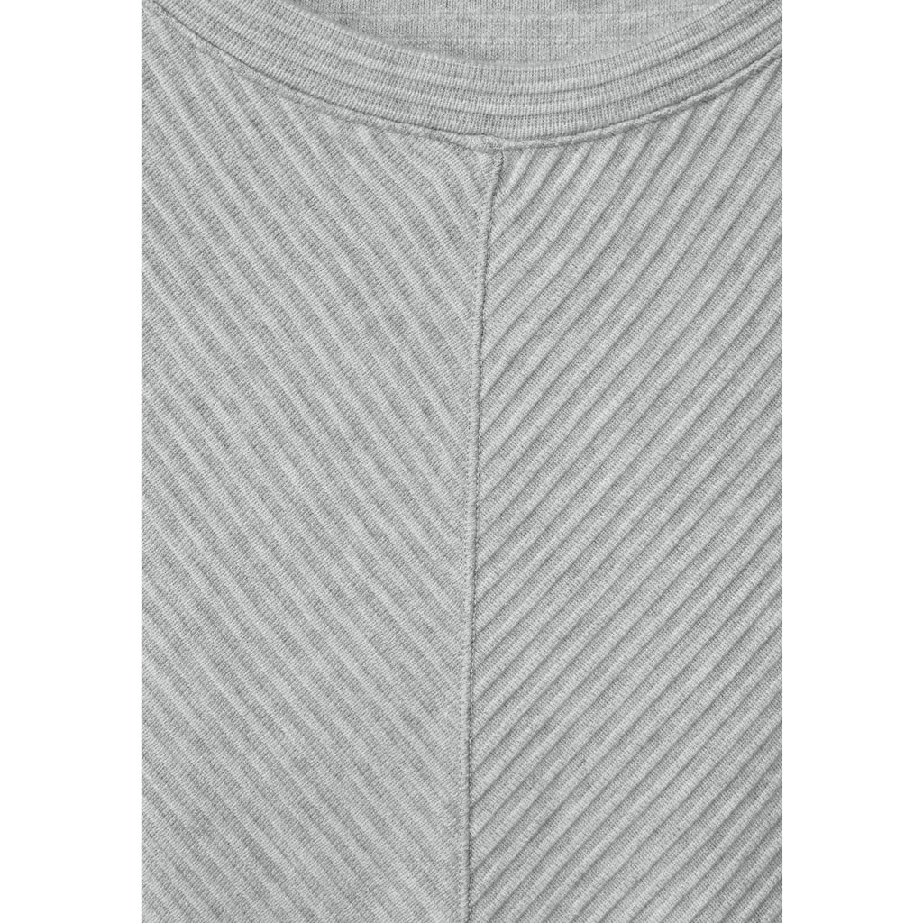 Cecil Langarmshirt »Melange Ottoman Shirt«, mit Streifenstruktur
