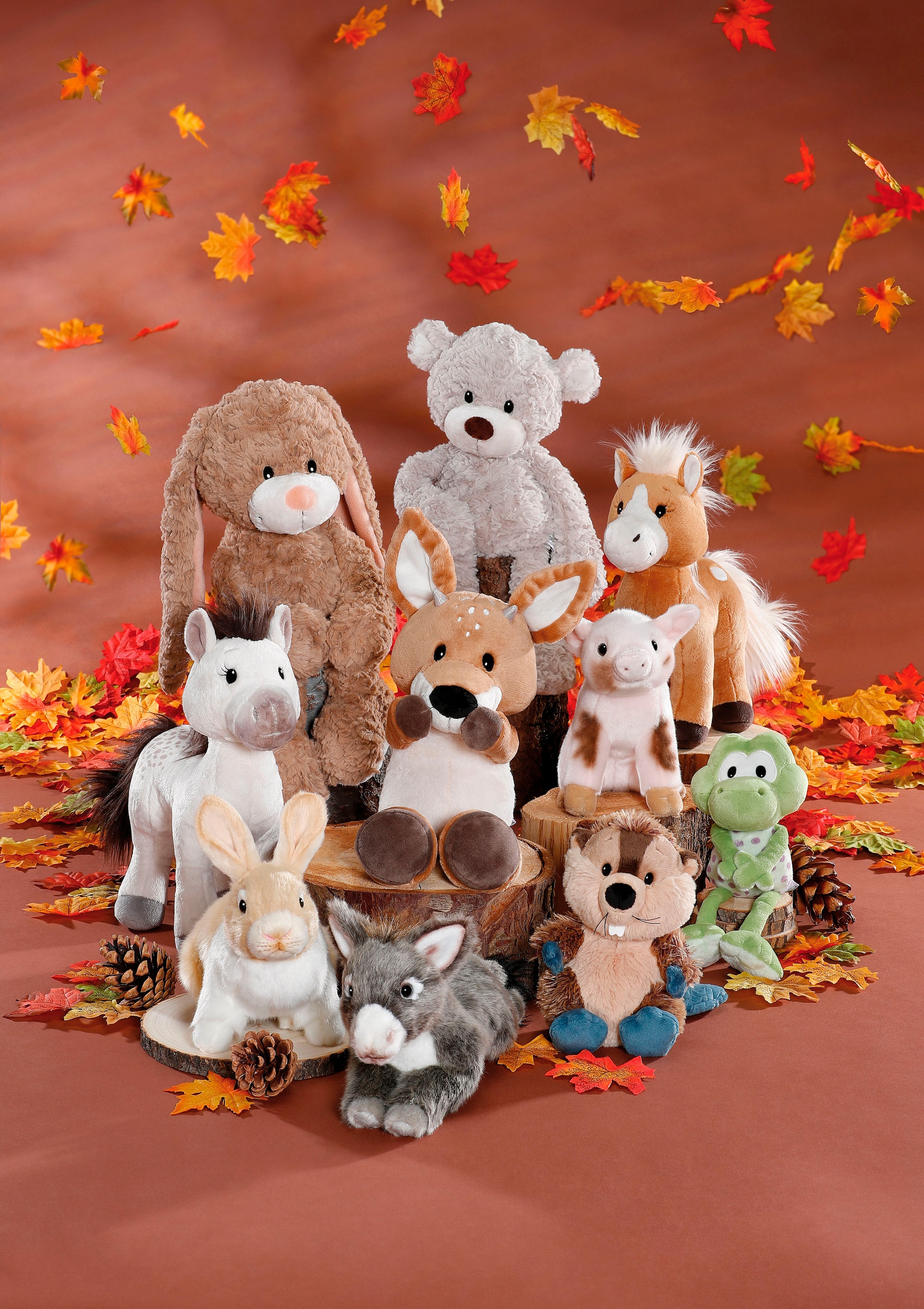 Nici Kuscheltier »Farm Friends, Pferd weiß Mony K. Pony 27 cm stehend«, enthält recyceltes Material