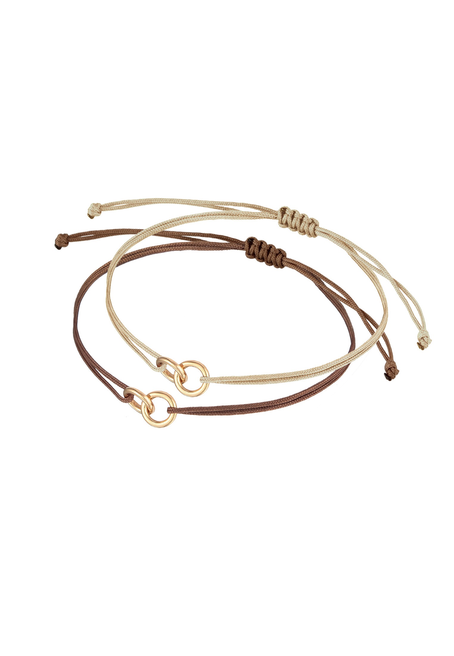 Elli Armketten Set »Armband Kreis Infinity 925 Sterling Silber vergoldet«
