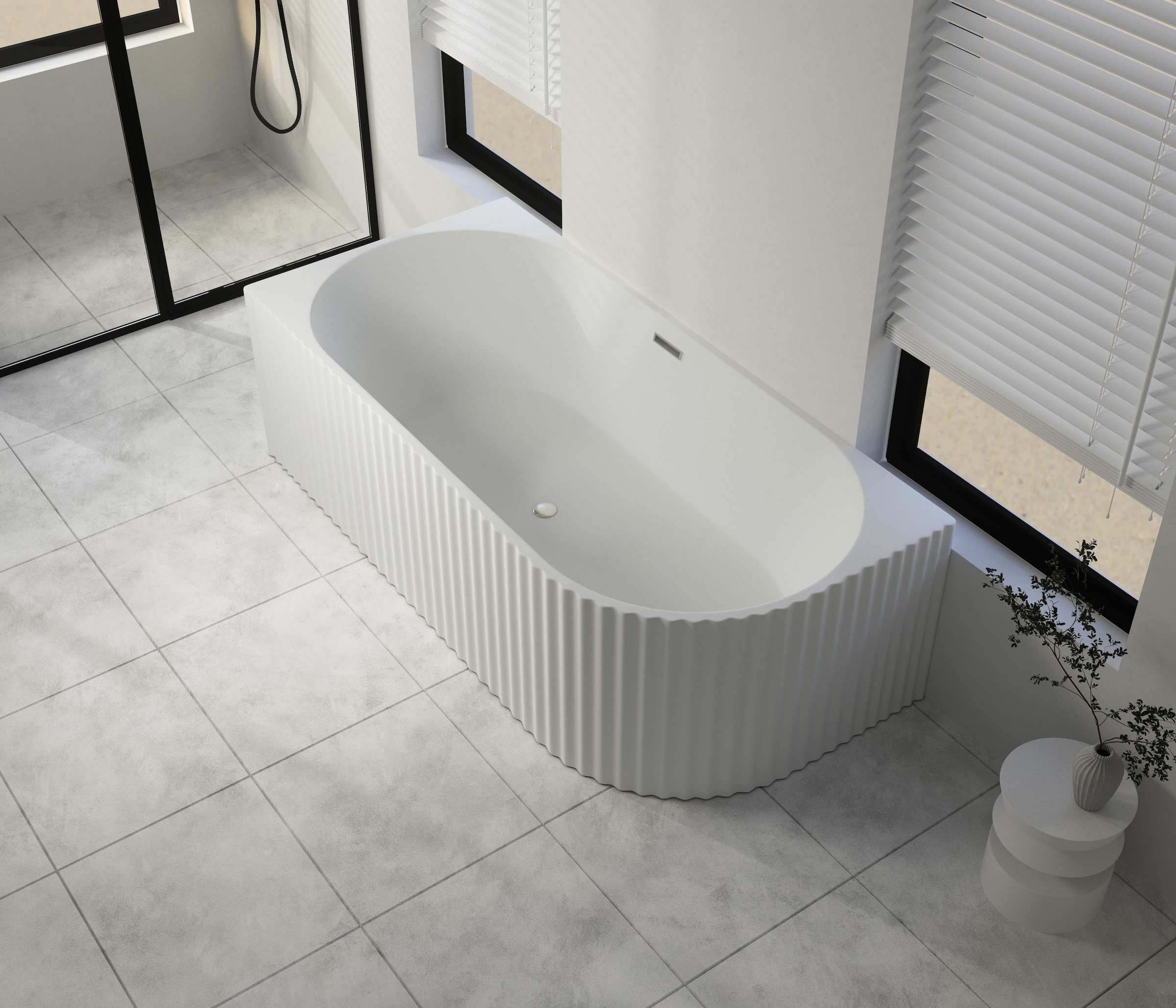 Sanotechnik Badewanne »BALI LINKS« Höhe 56 cm Überlauf 170x80x56 cm, Acryl
