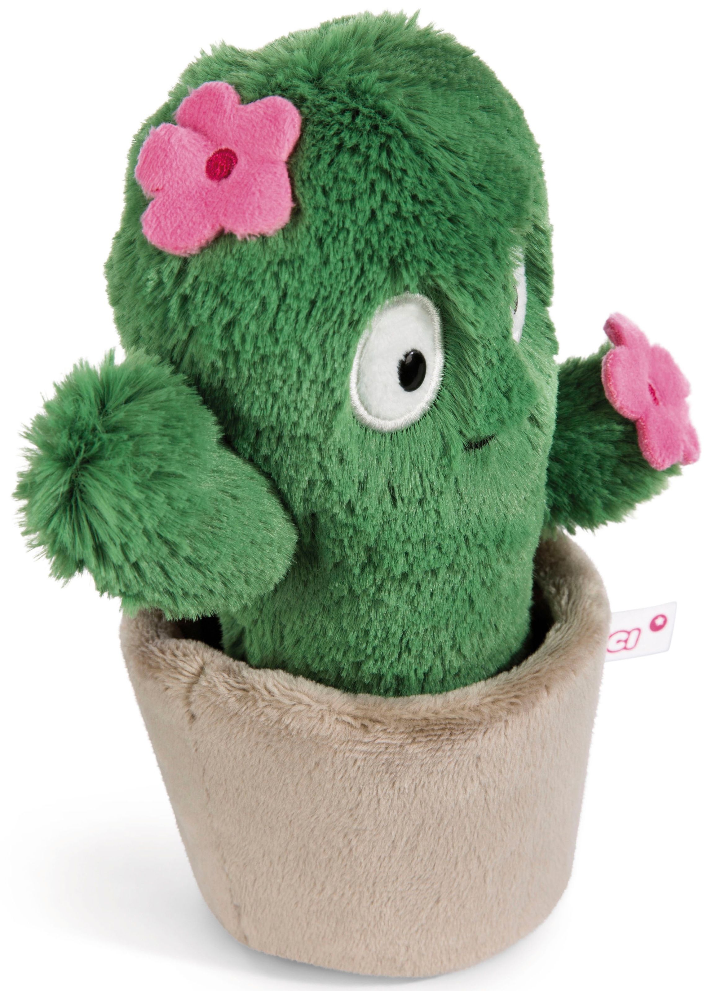 Nici Plüschfigur »Funny Flowers, Kaktus Henriette, 18 cm«, enthält recyceltes Material (Global Recycled Standard)