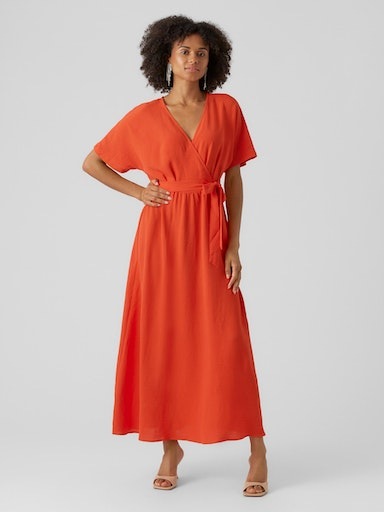 Vero Moda Blusenkleid »VMUTA S/S V-NECK ANKLE DRESS WVN BTQ« kaufen