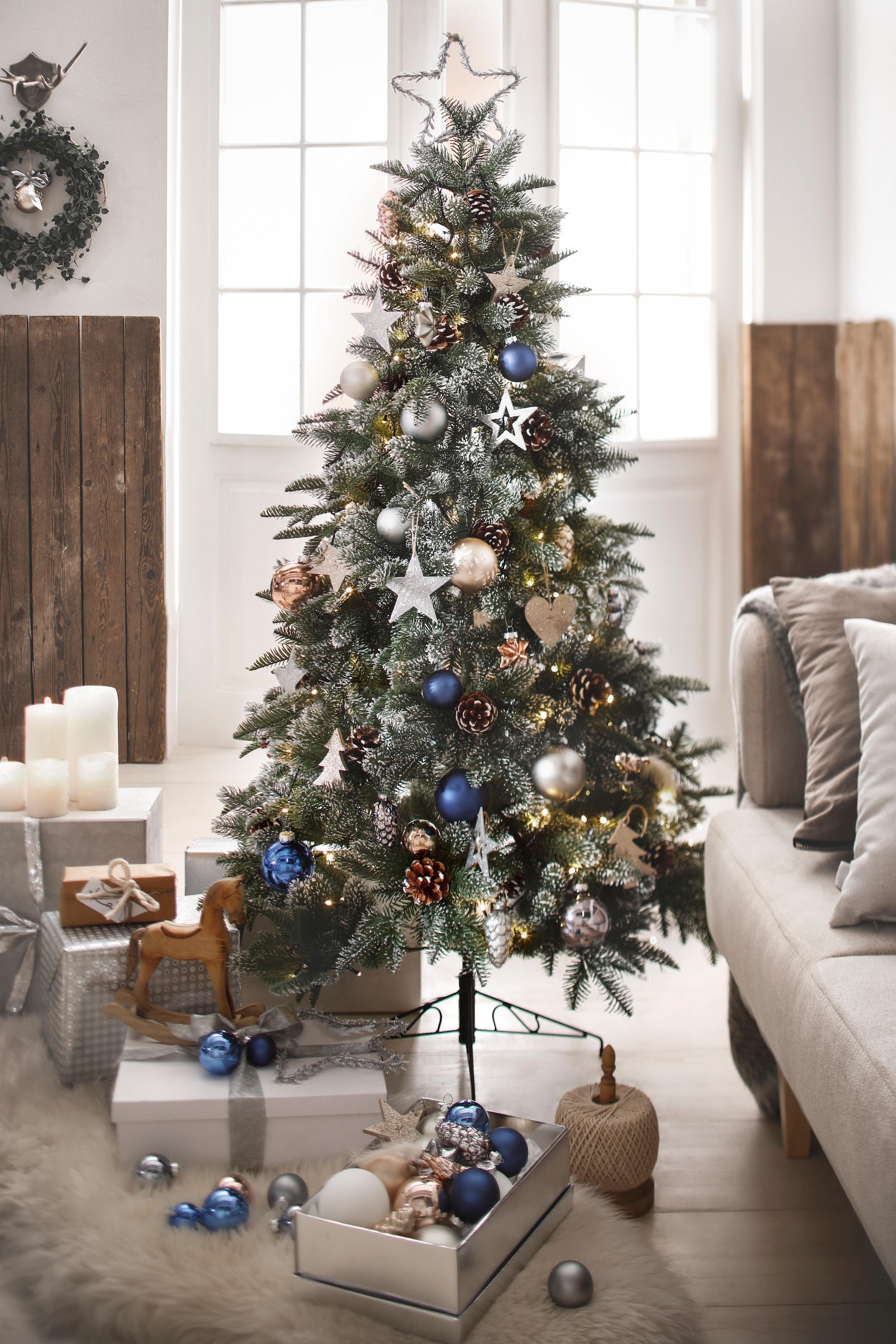 MAGIC by »Real Inge Weihnachtsbaumkugel and St.), kaufen 50 Christbaumkugeln Glas aus bequem Weihnachtsdeko, Calm, (Set, online Christbaumschmuck«
