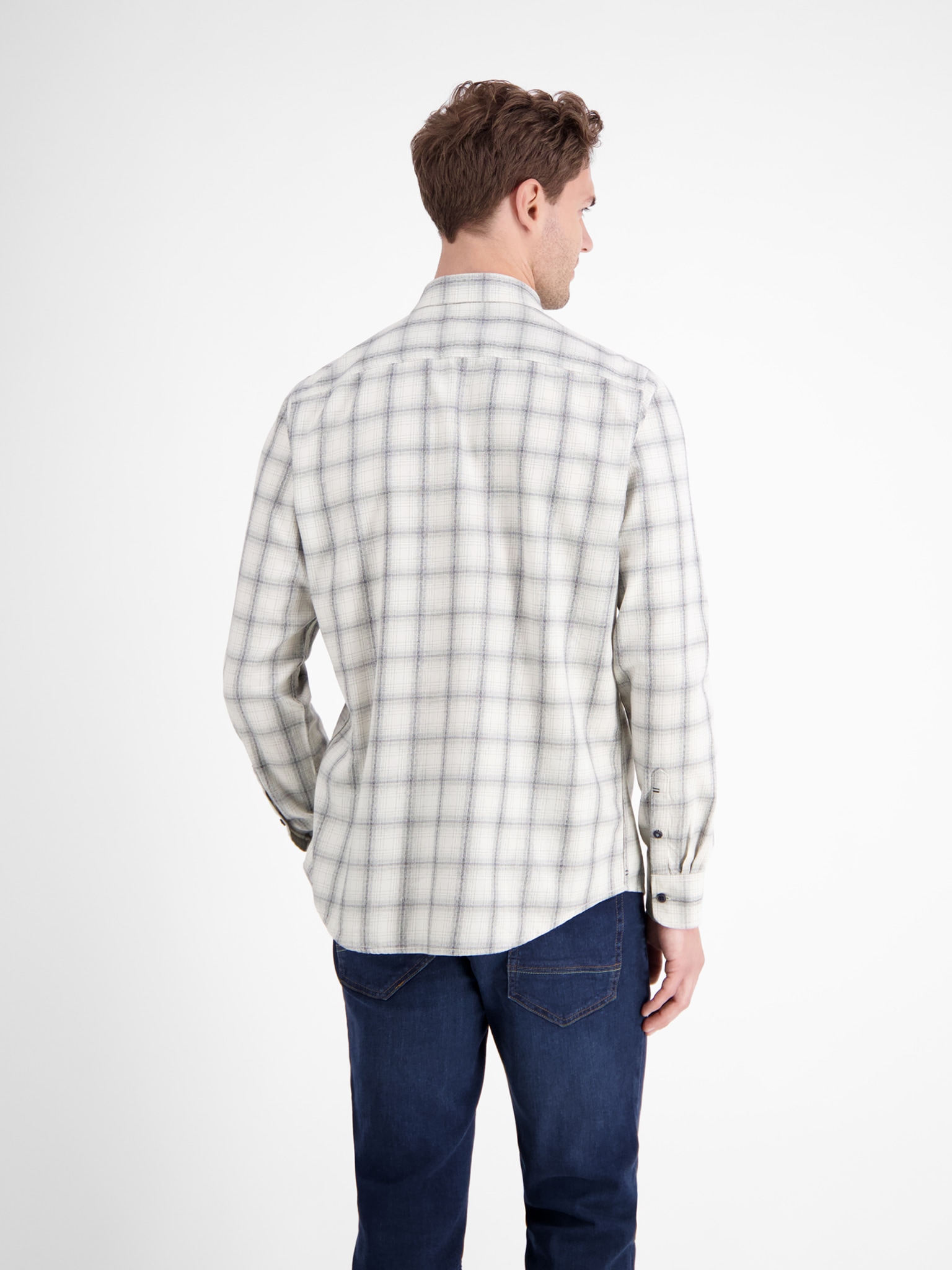 LERROS Karohemd langarm, mit Knopfleiste