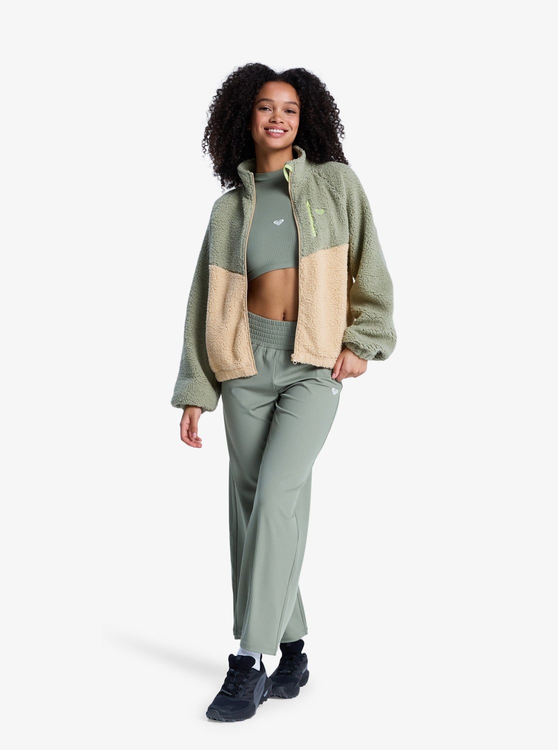 Roxy Plüschjacke »BOUNDLESHORT SLEEVE SPIRIT CB ZIPPERED«