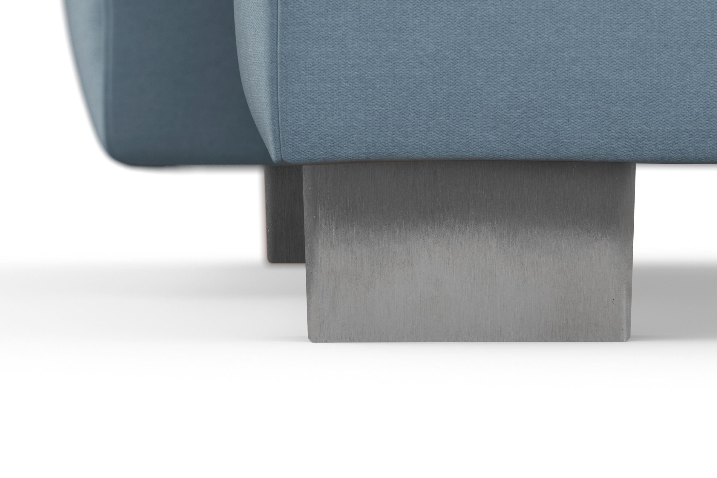 sit&more Wohnlandschaft »Dundee U-Form«, mit Federkern und Edelstahlfüßen, wahlweise mit Kopfteilverstellung