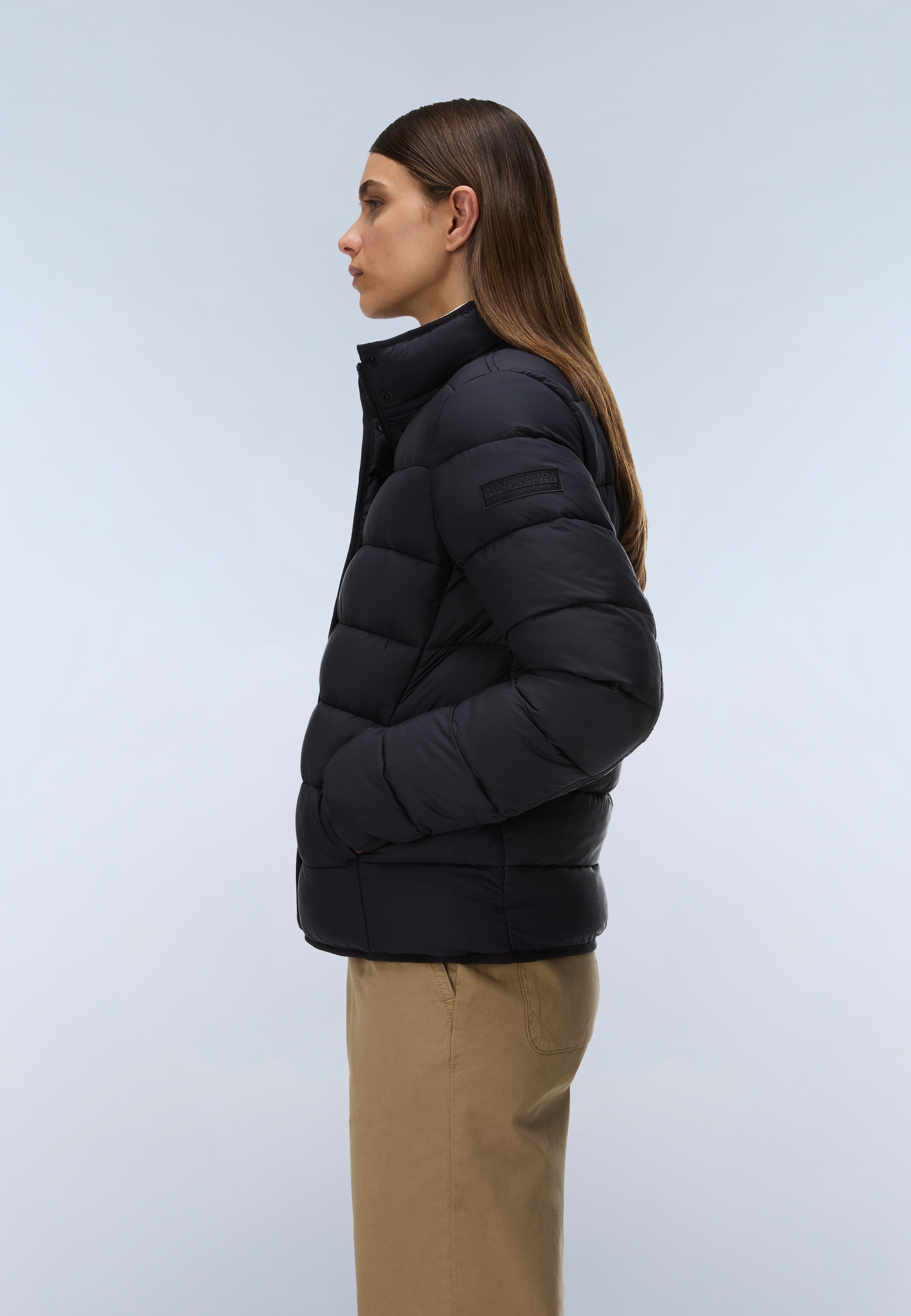 Napapijri Steppjacke »A-AERINS STND W BLACK BEAUTY« pflegeleichte Ausführung, aus Polyamid, auch in großen Größen