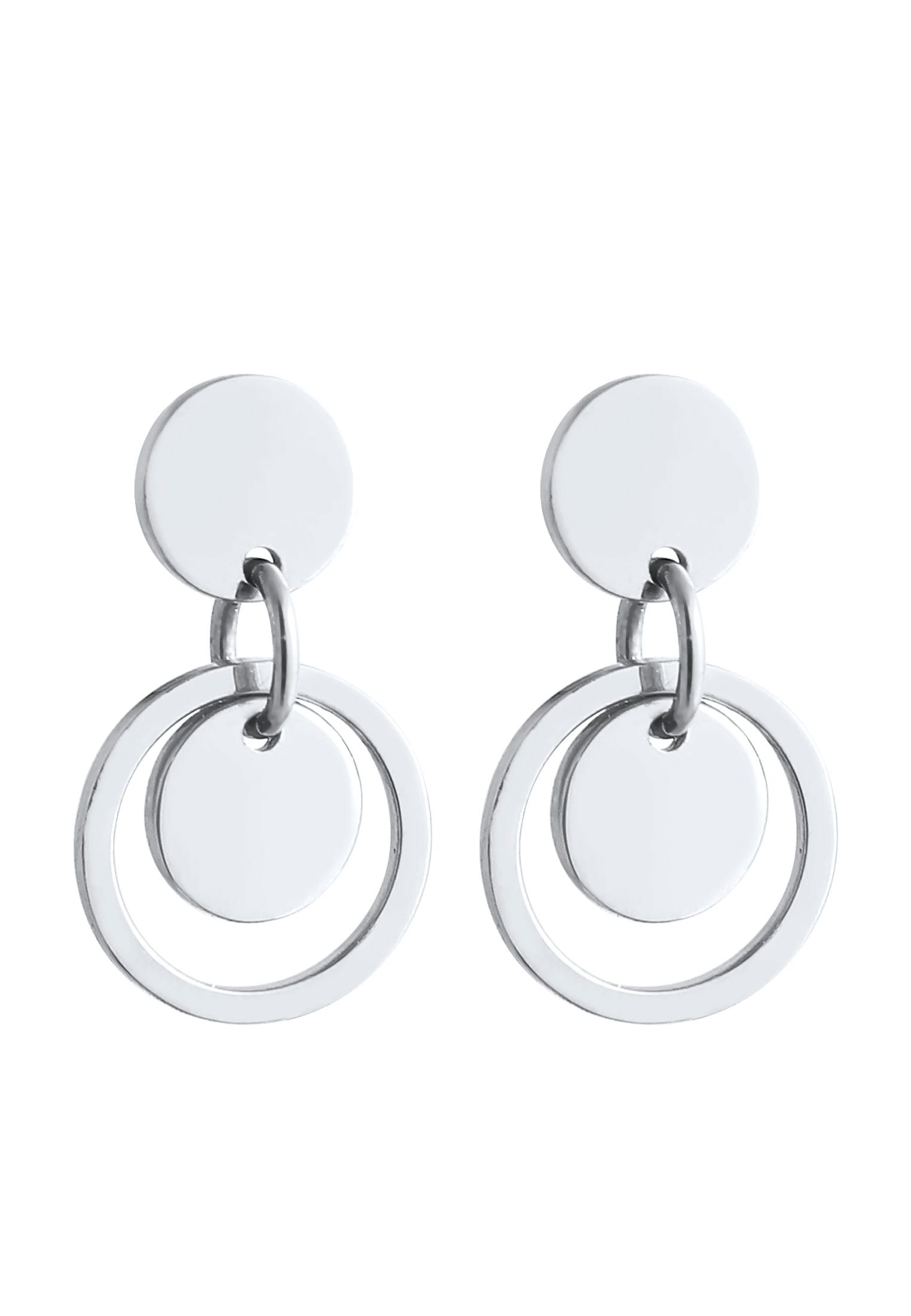 Elli Paar Ohrstecker »Ohrringe Kreis Rund Geo Trend Hippie 925 Silber«